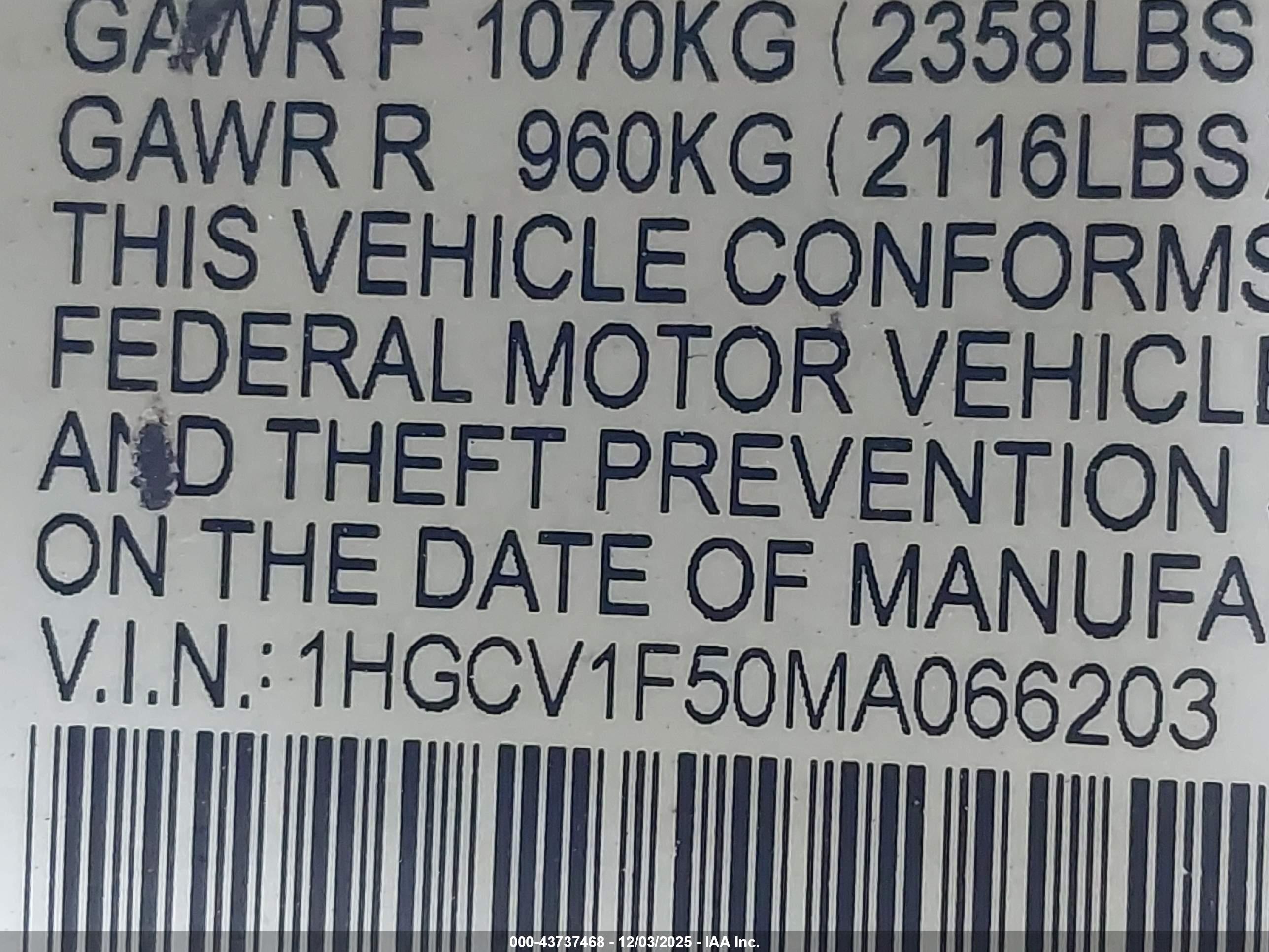 HONDA ACCORD image 9