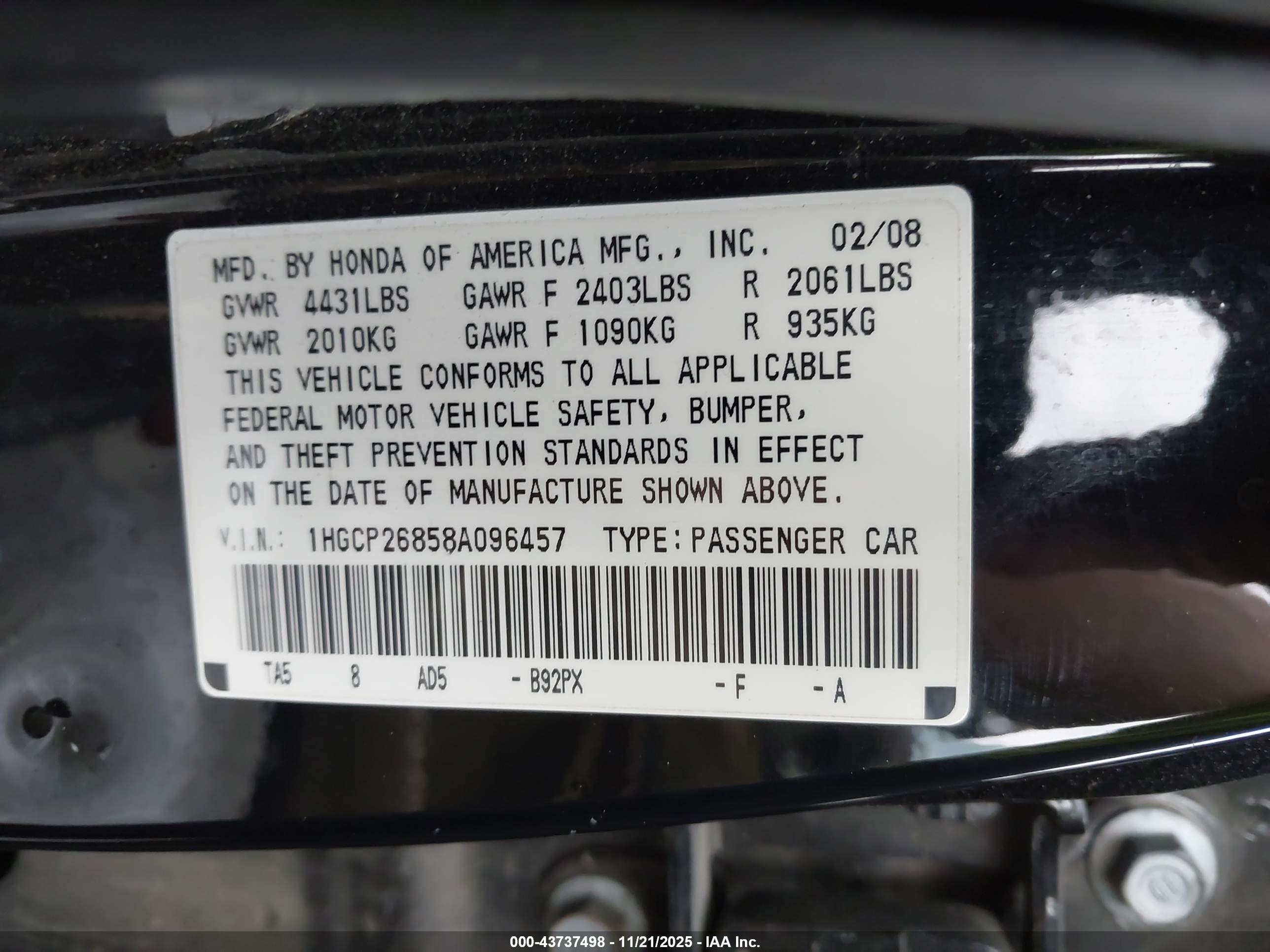 HONDA ACCORD image 9