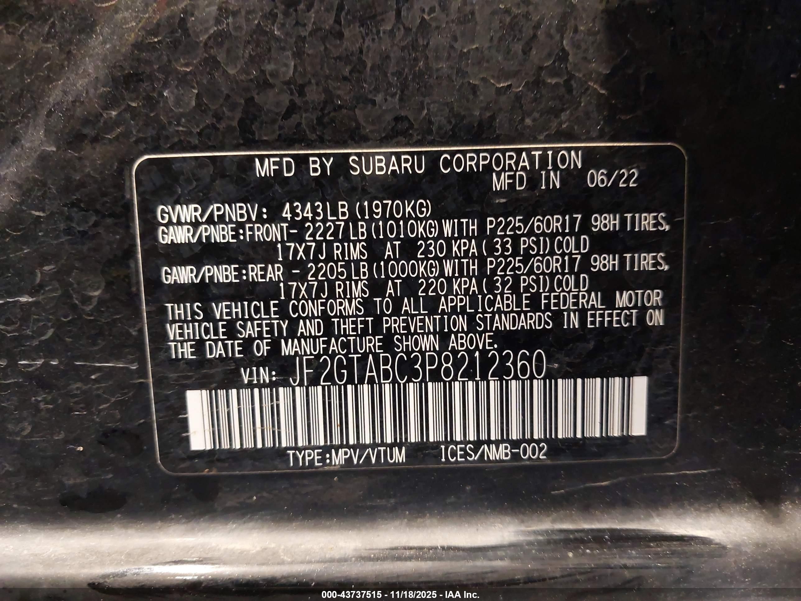 SUBARU CROSSTREK image 9