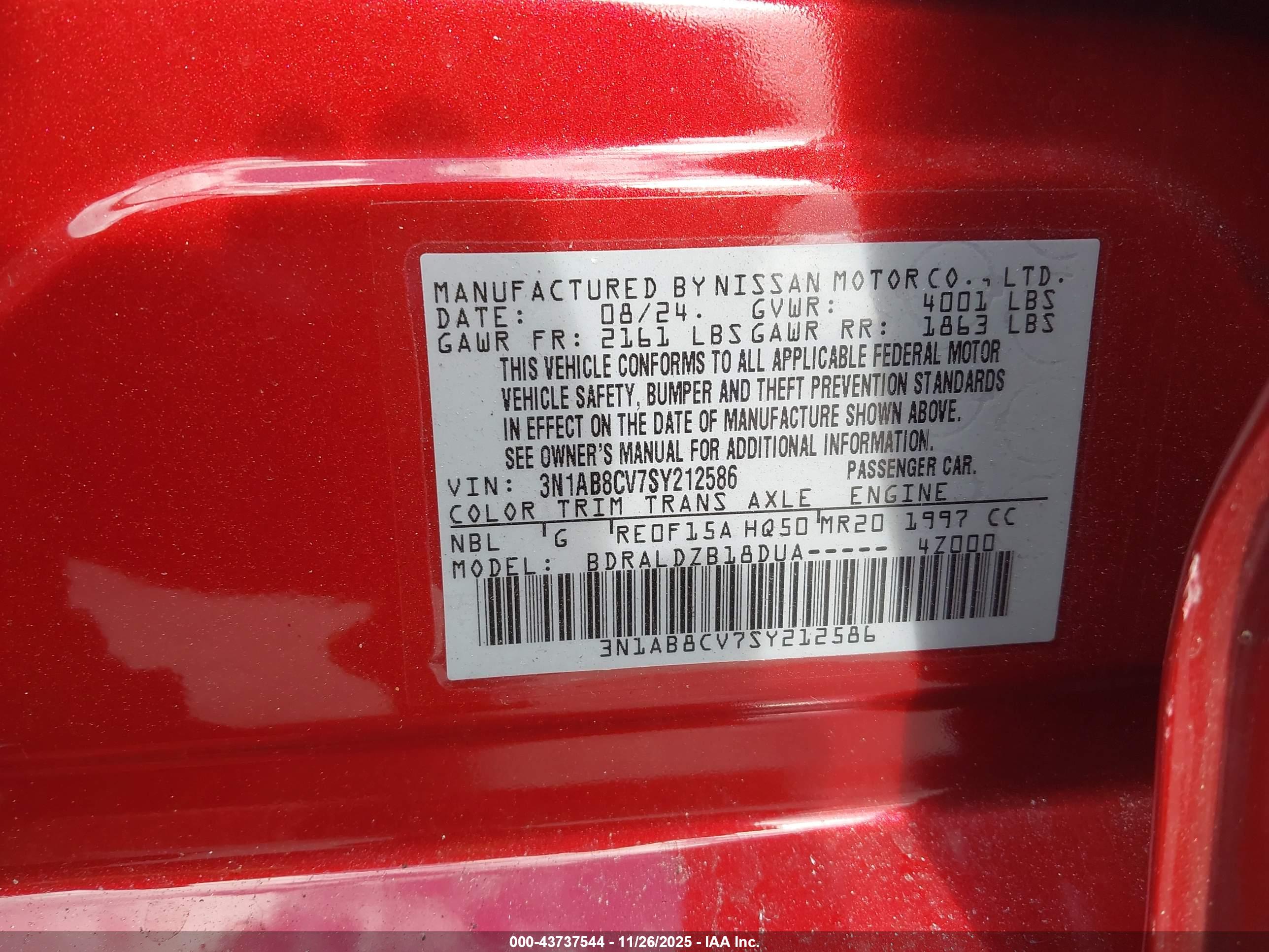 NISSAN SENTRA image 9