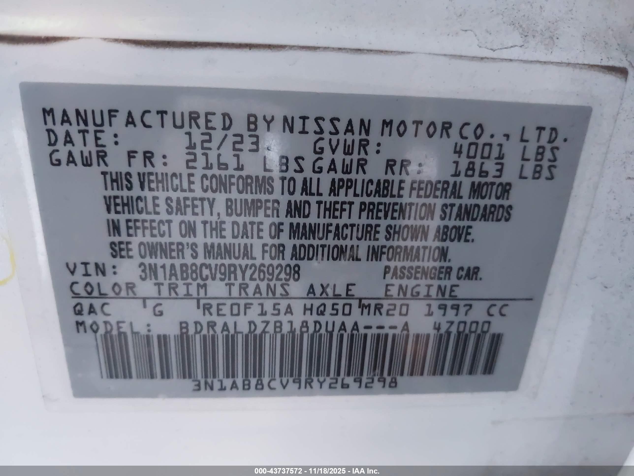 NISSAN SENTRA image 9
