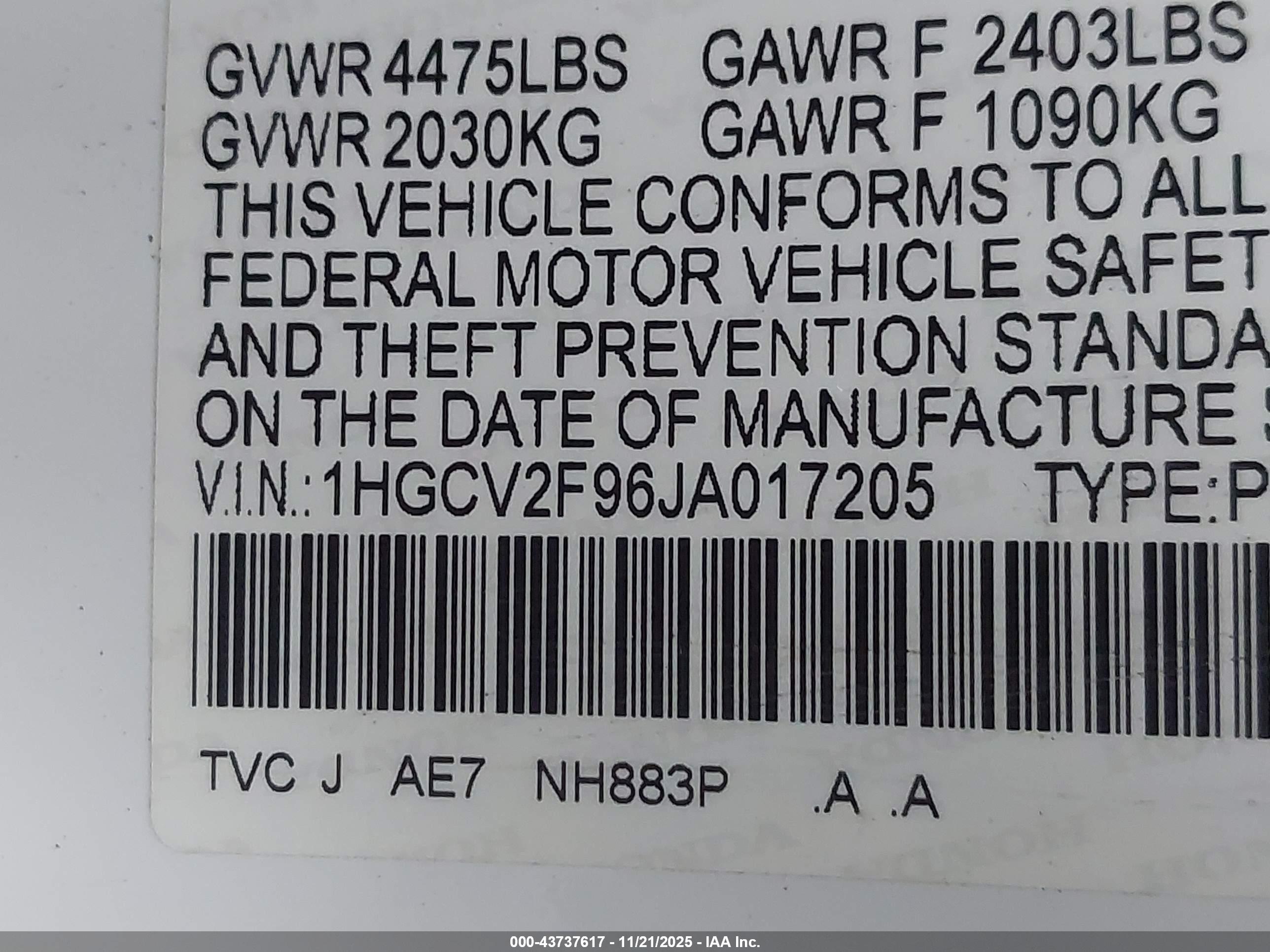 HONDA ACCORD image 9