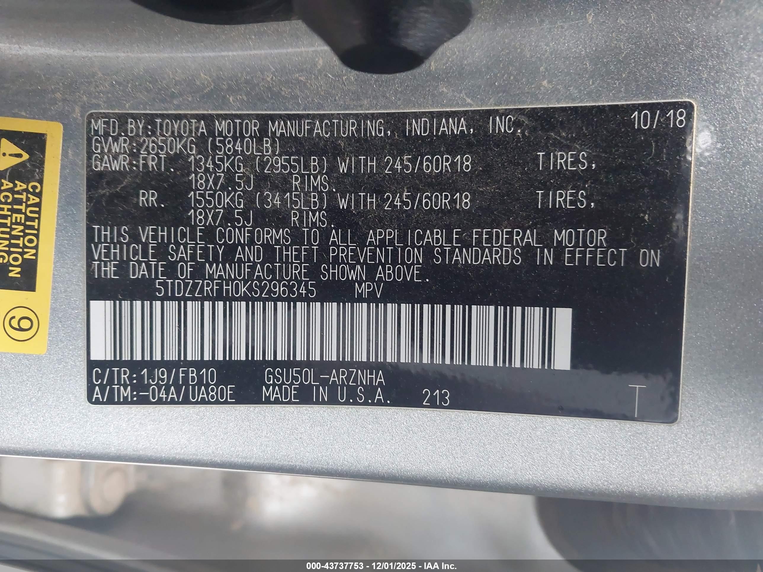 TOYOTA HIGHLANDER image 9