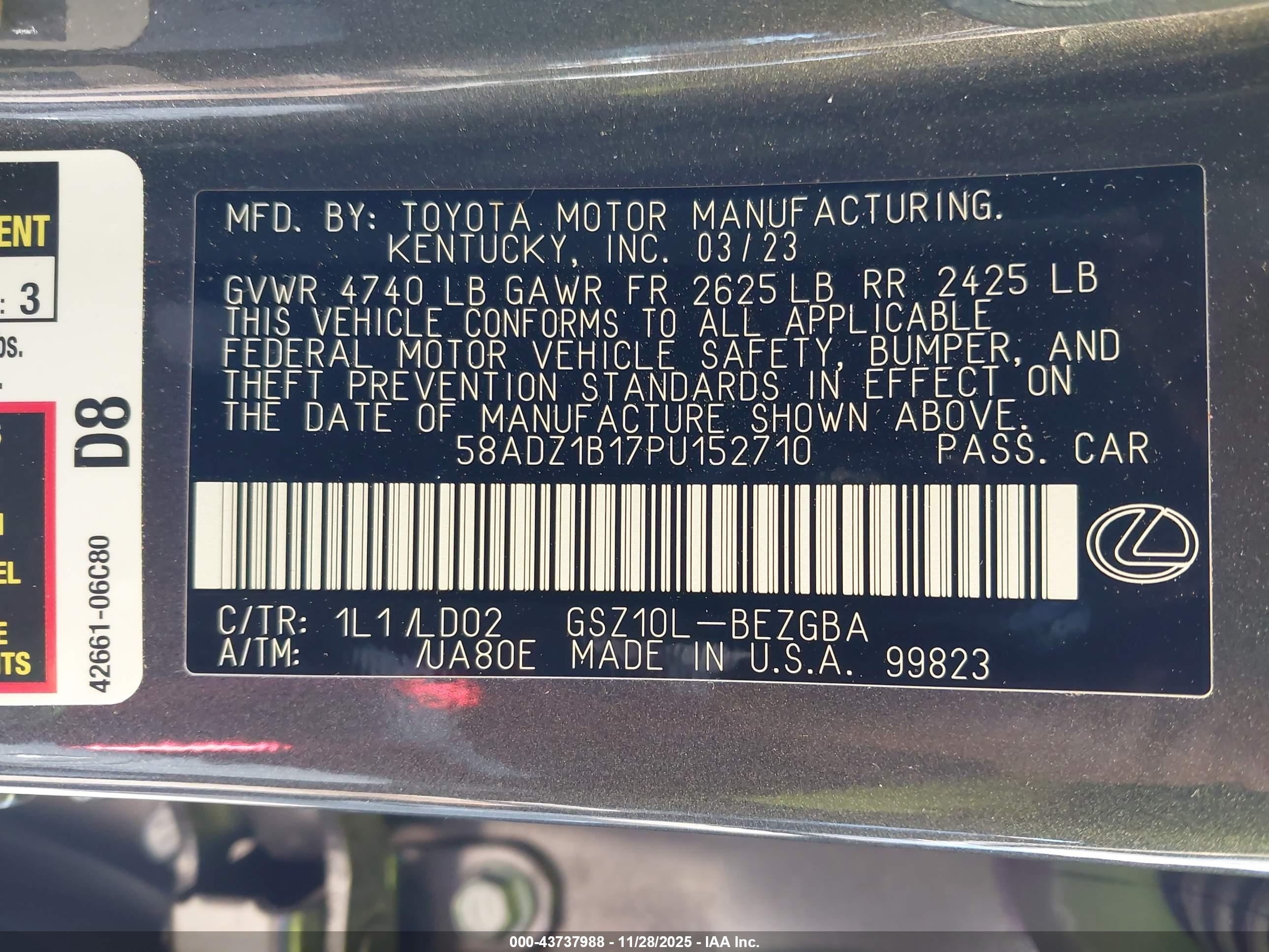 LEXUS ES image 9