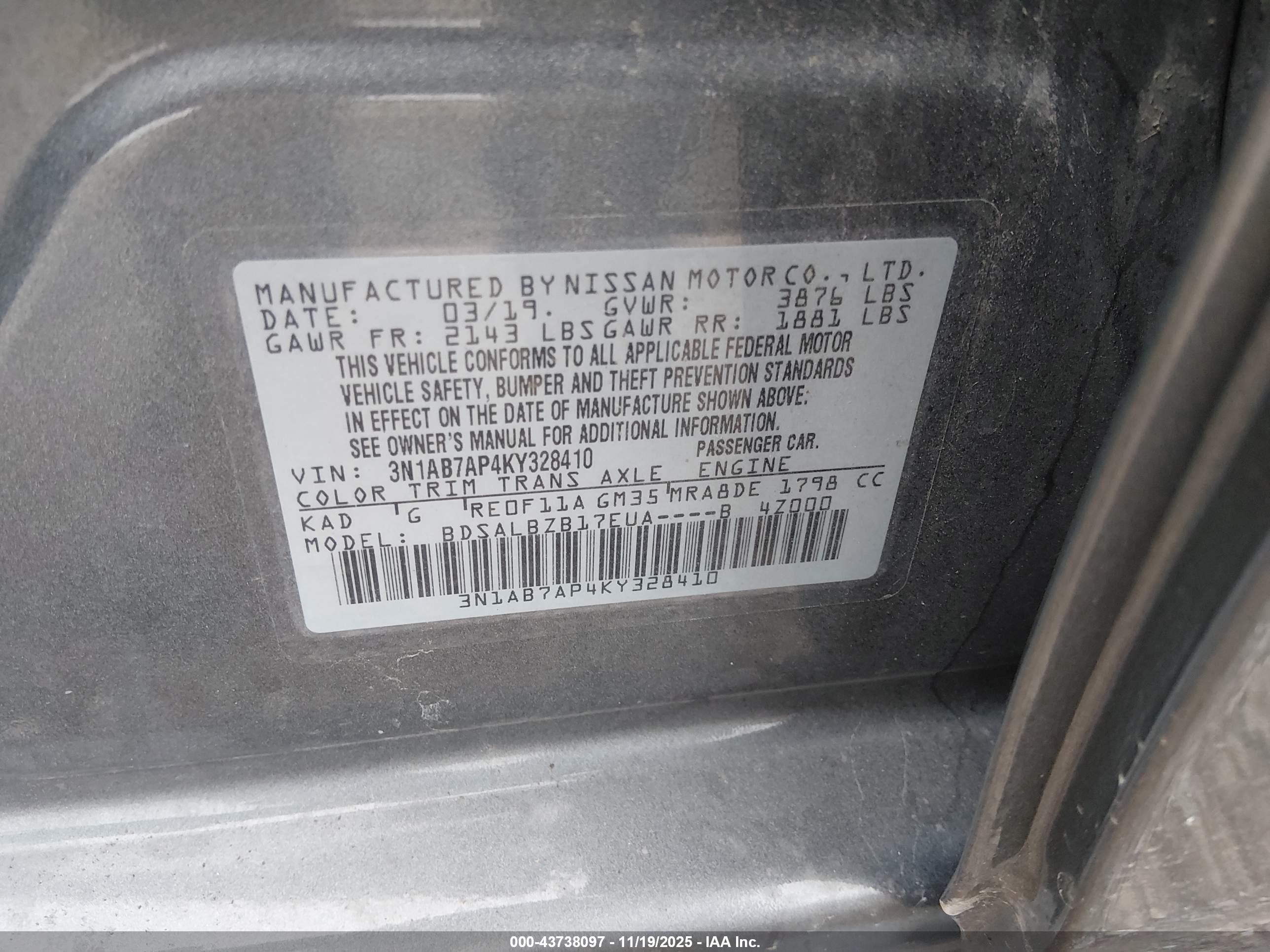 NISSAN SENTRA image 9