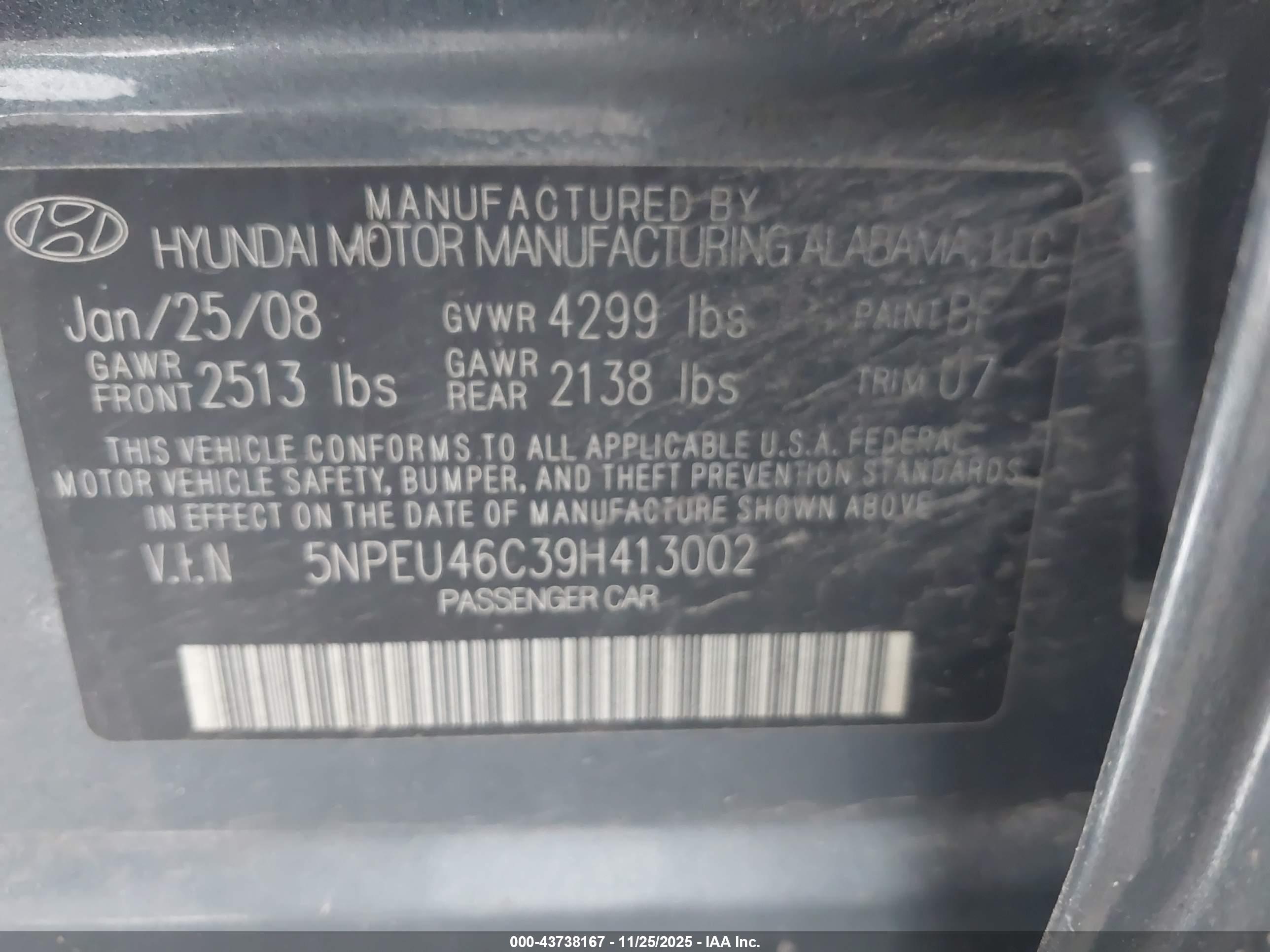 HYUNDAI SONATA image 9