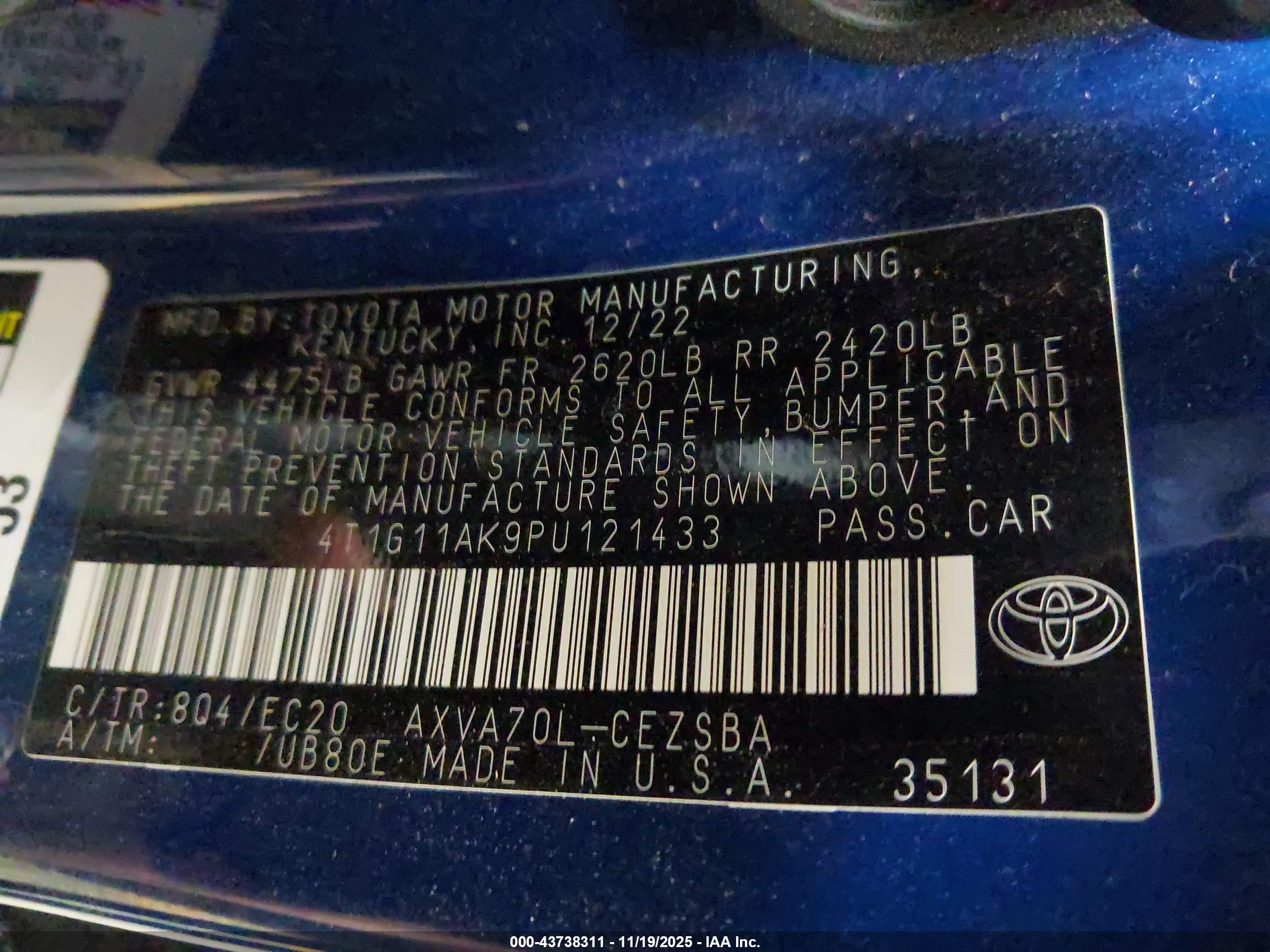 TOYOTA CAMRY image 9