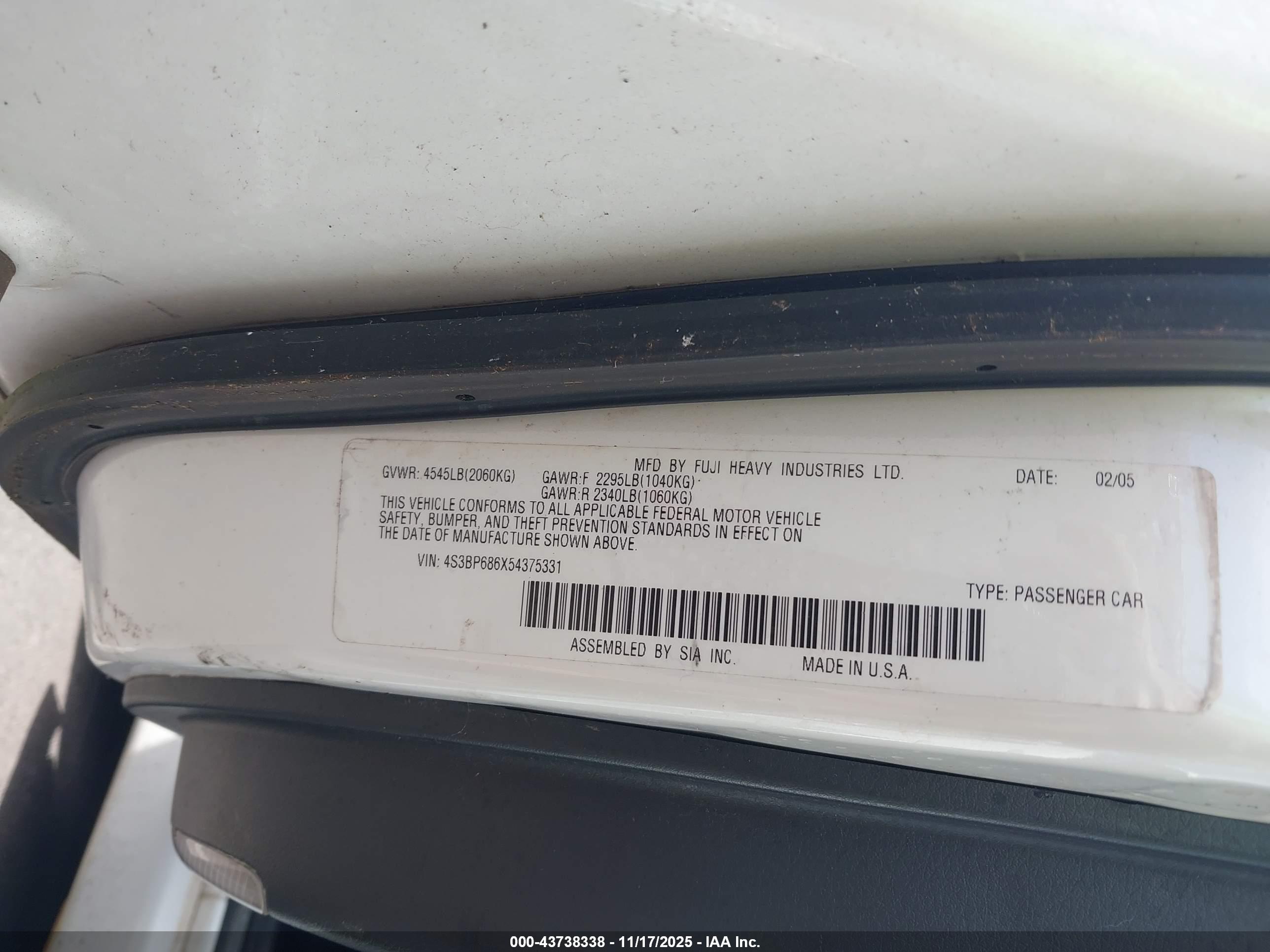 SUBARU LEGACY image 9