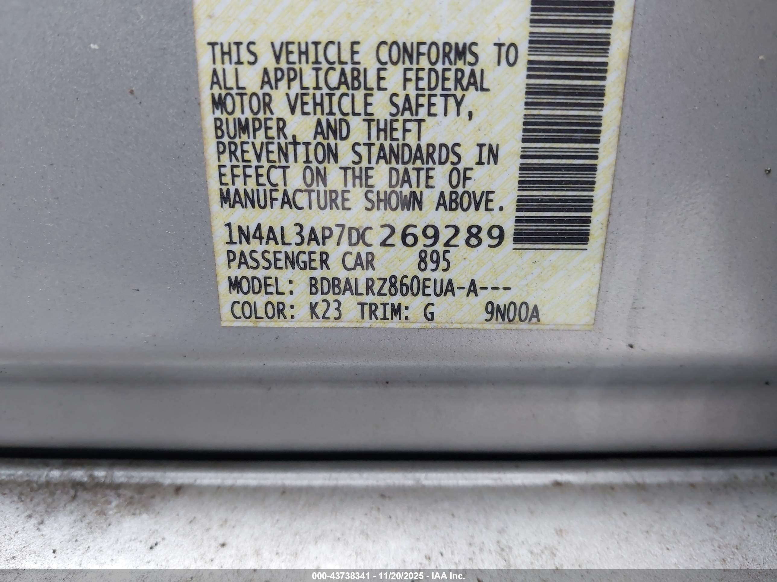 NISSAN ALTIMA image 9
