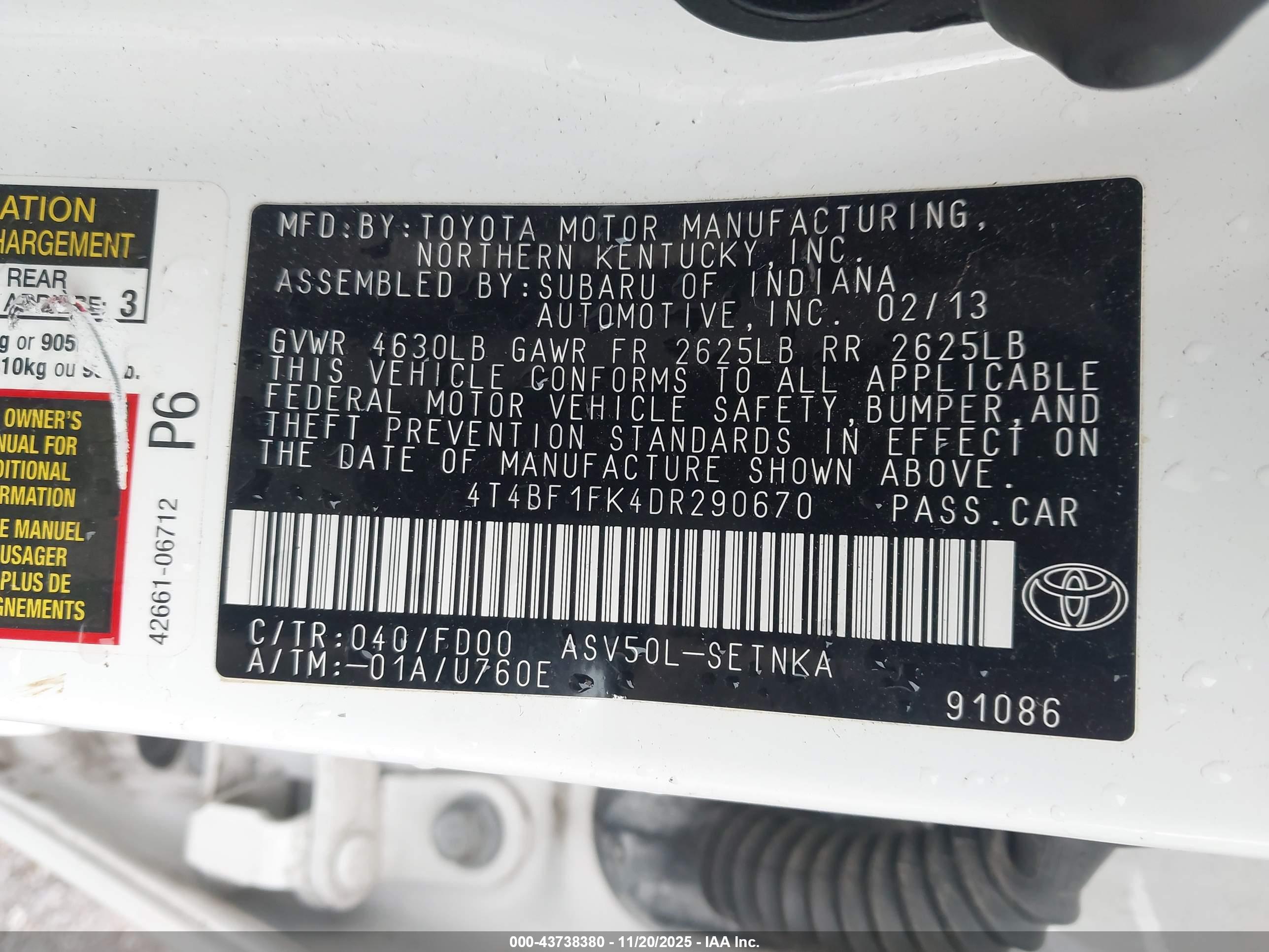 TOYOTA CAMRY image 9