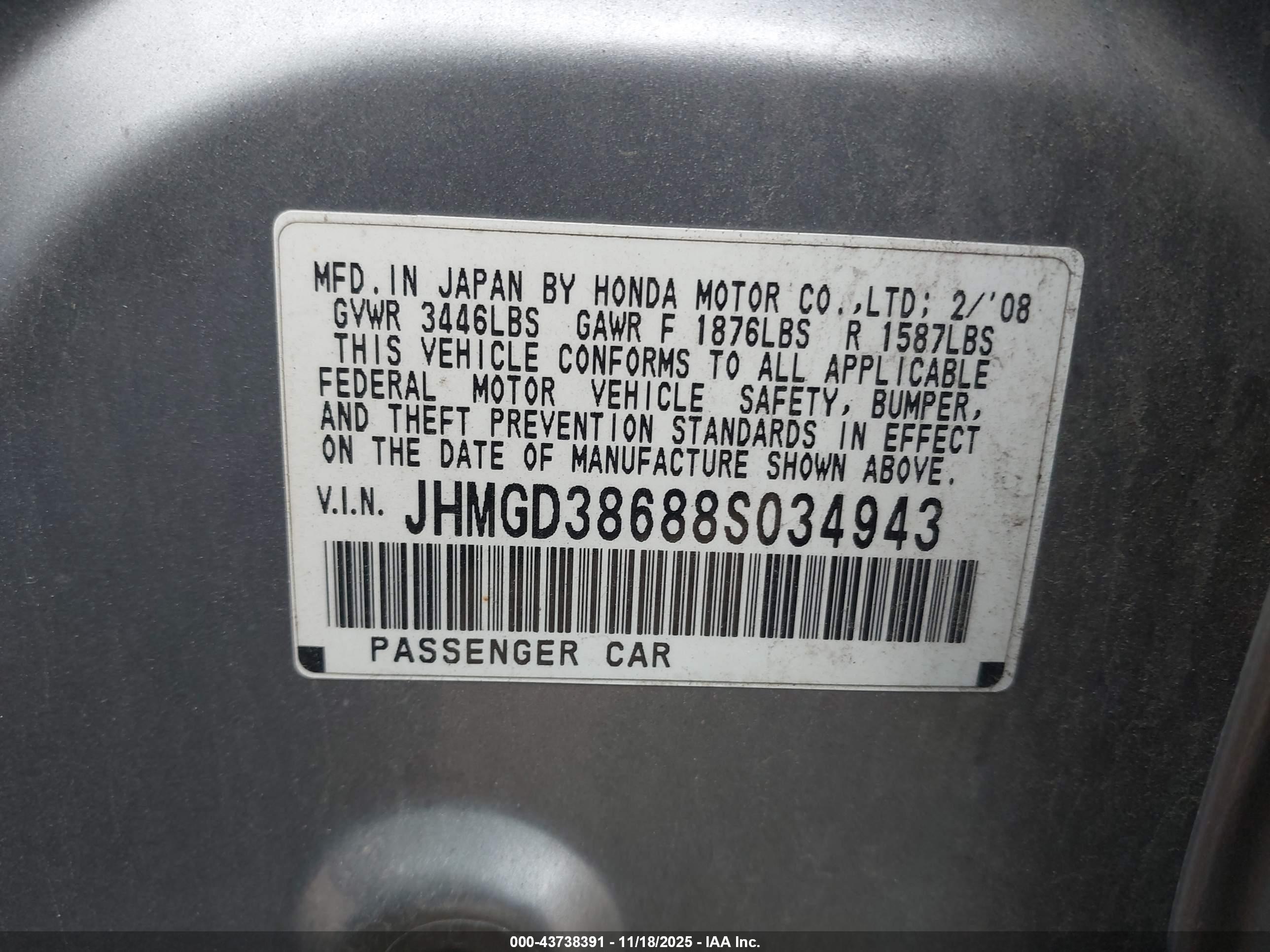 HONDA FIT image 9