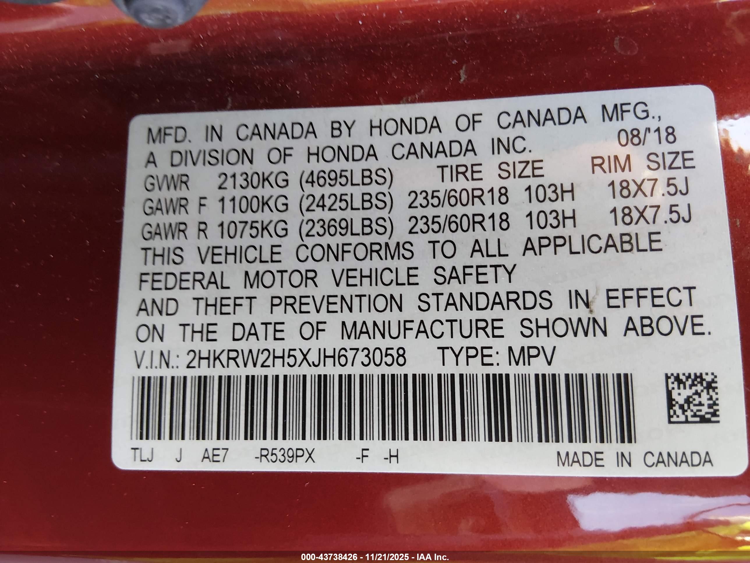 HONDA CR-V image 9
