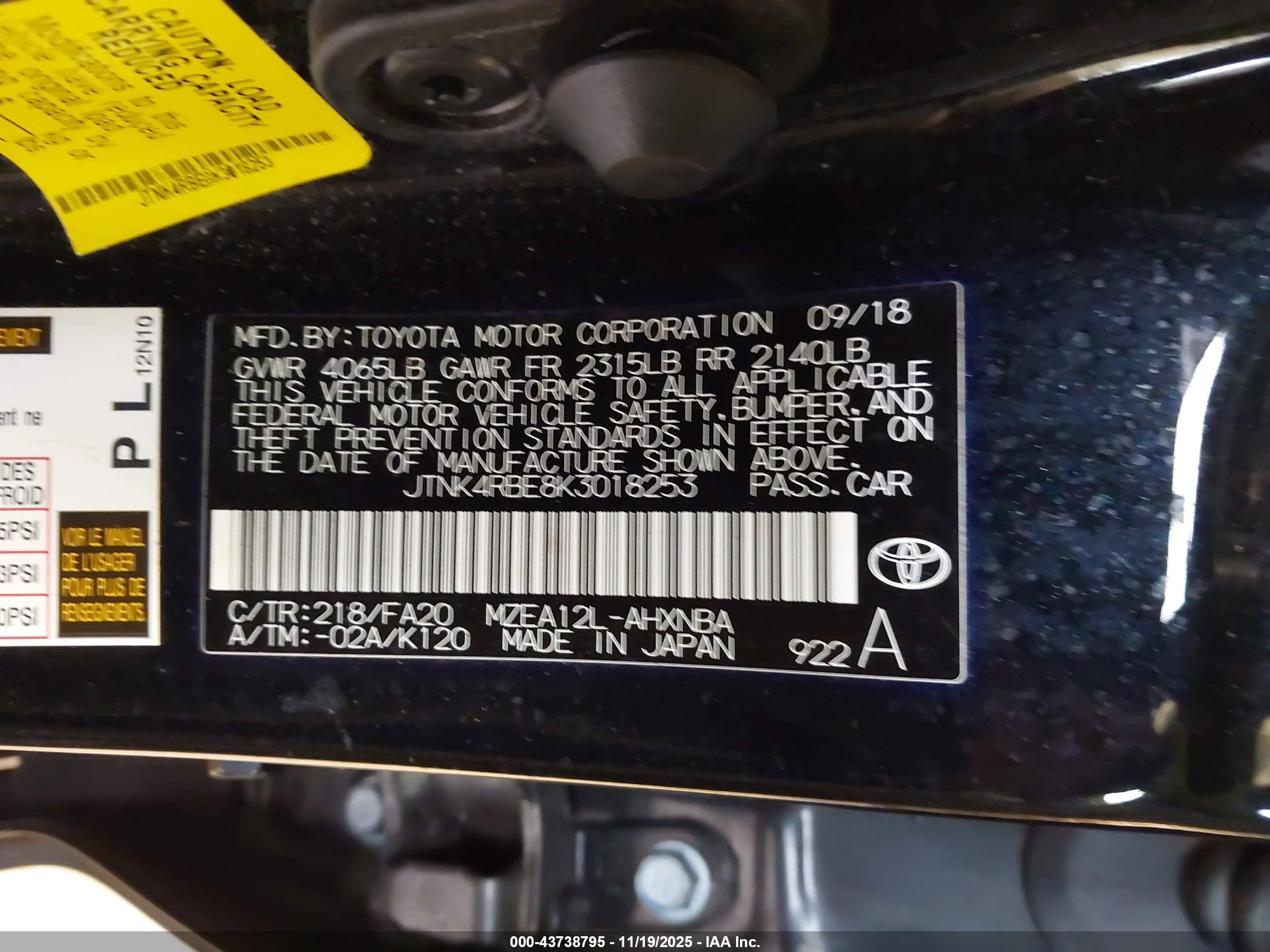 TOYOTA COROLLA image 9