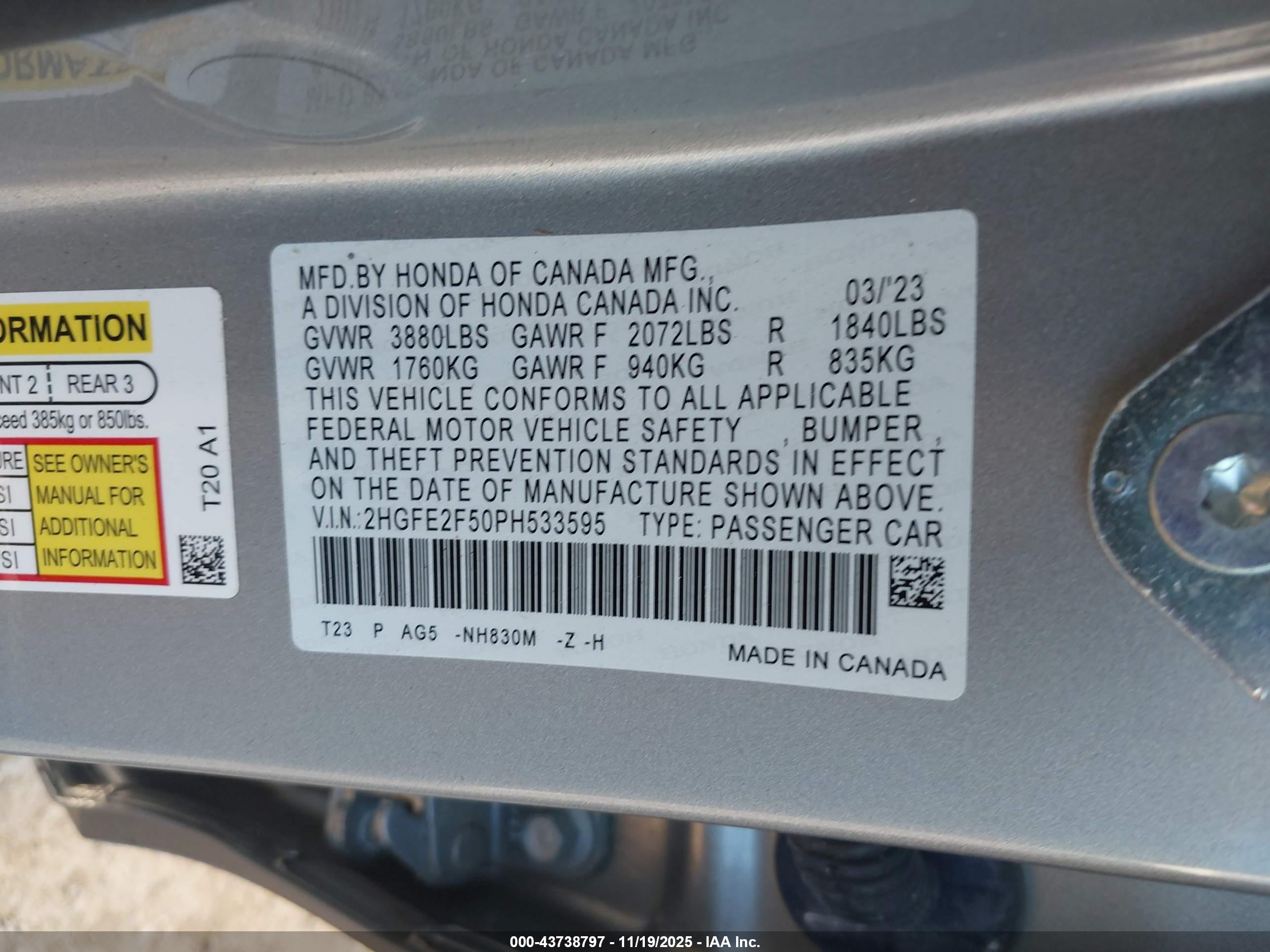 HONDA CIVIC image 9