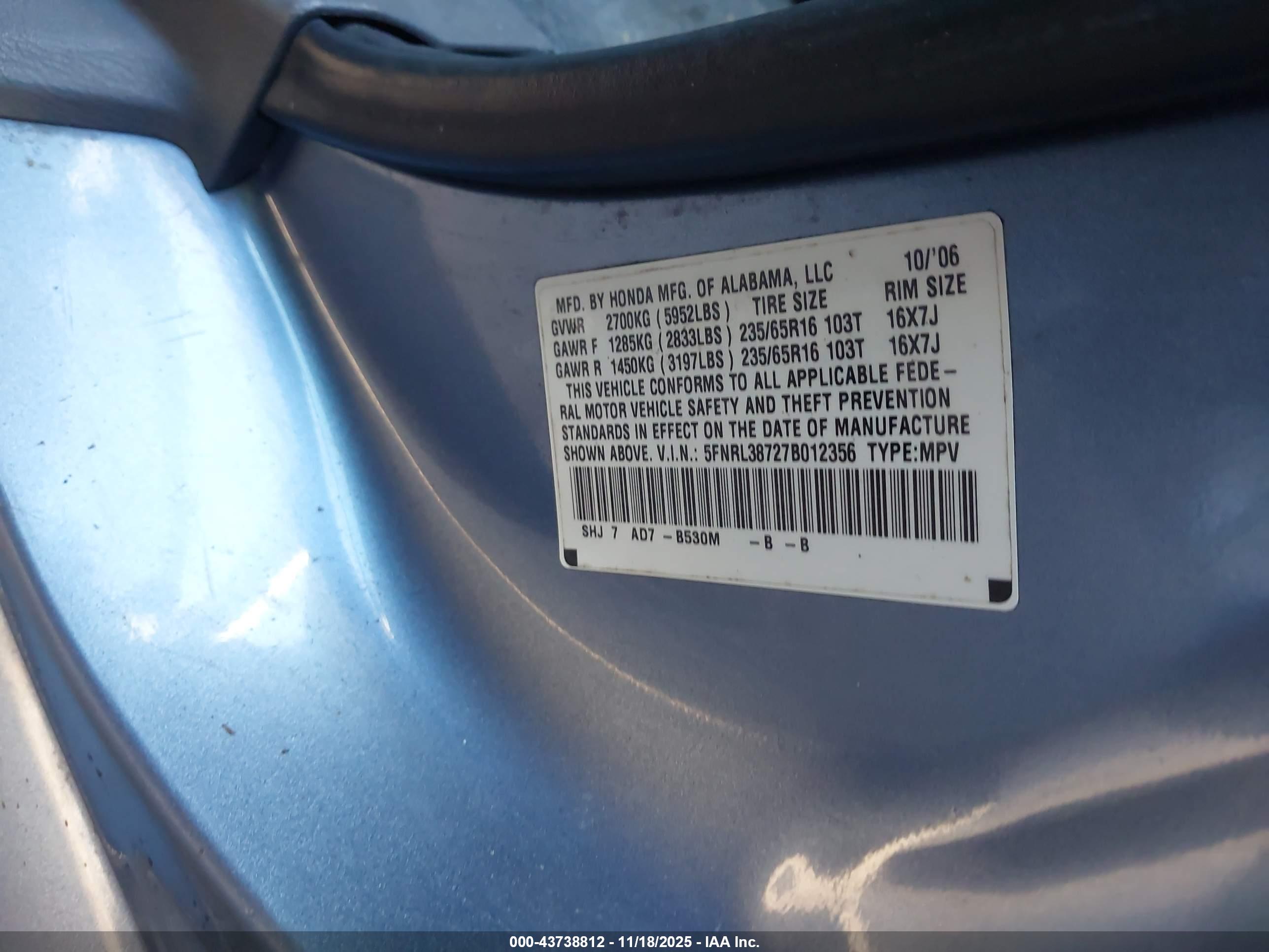 HONDA ODYSSEY image 9