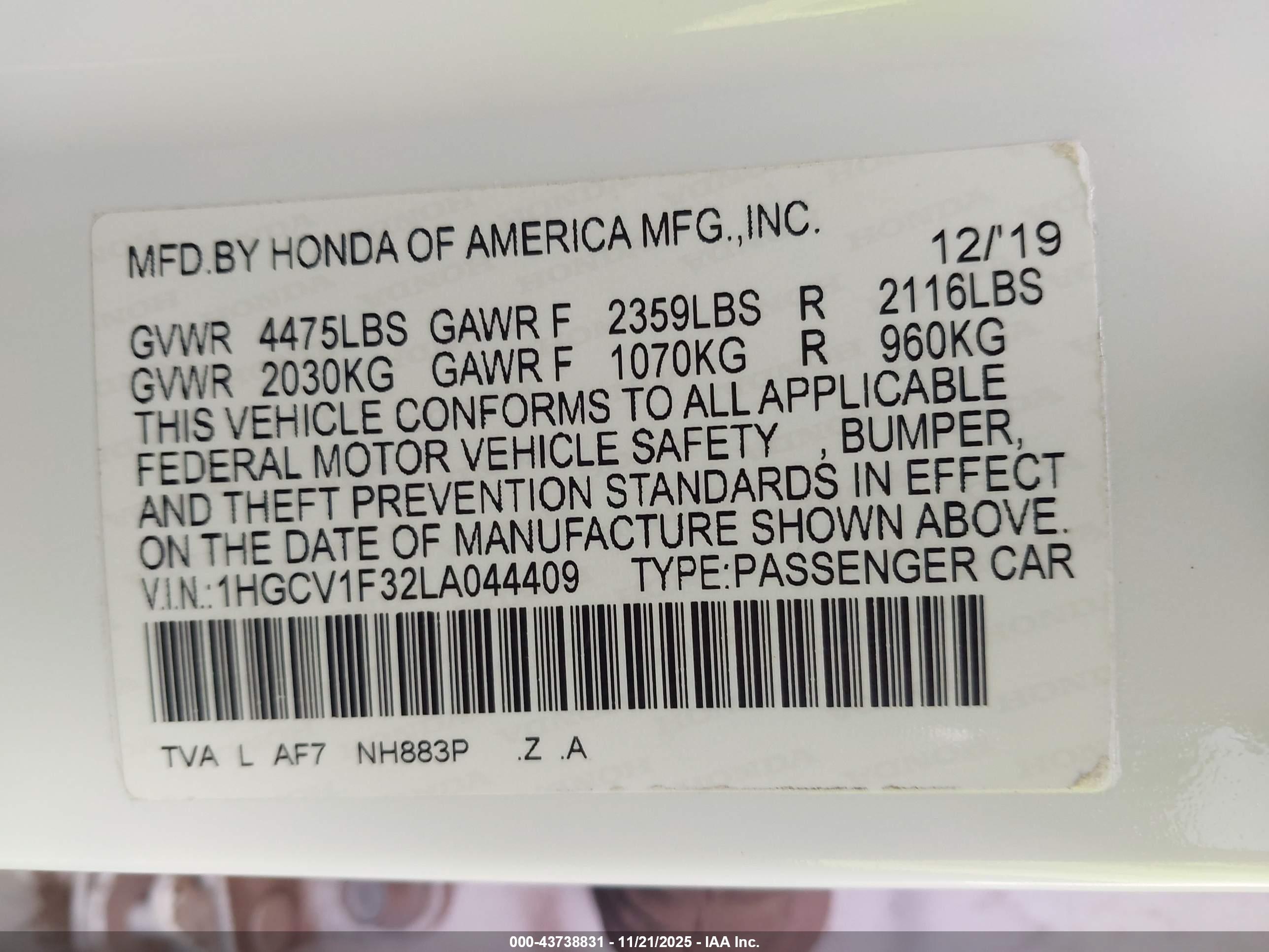 HONDA ACCORD image 9