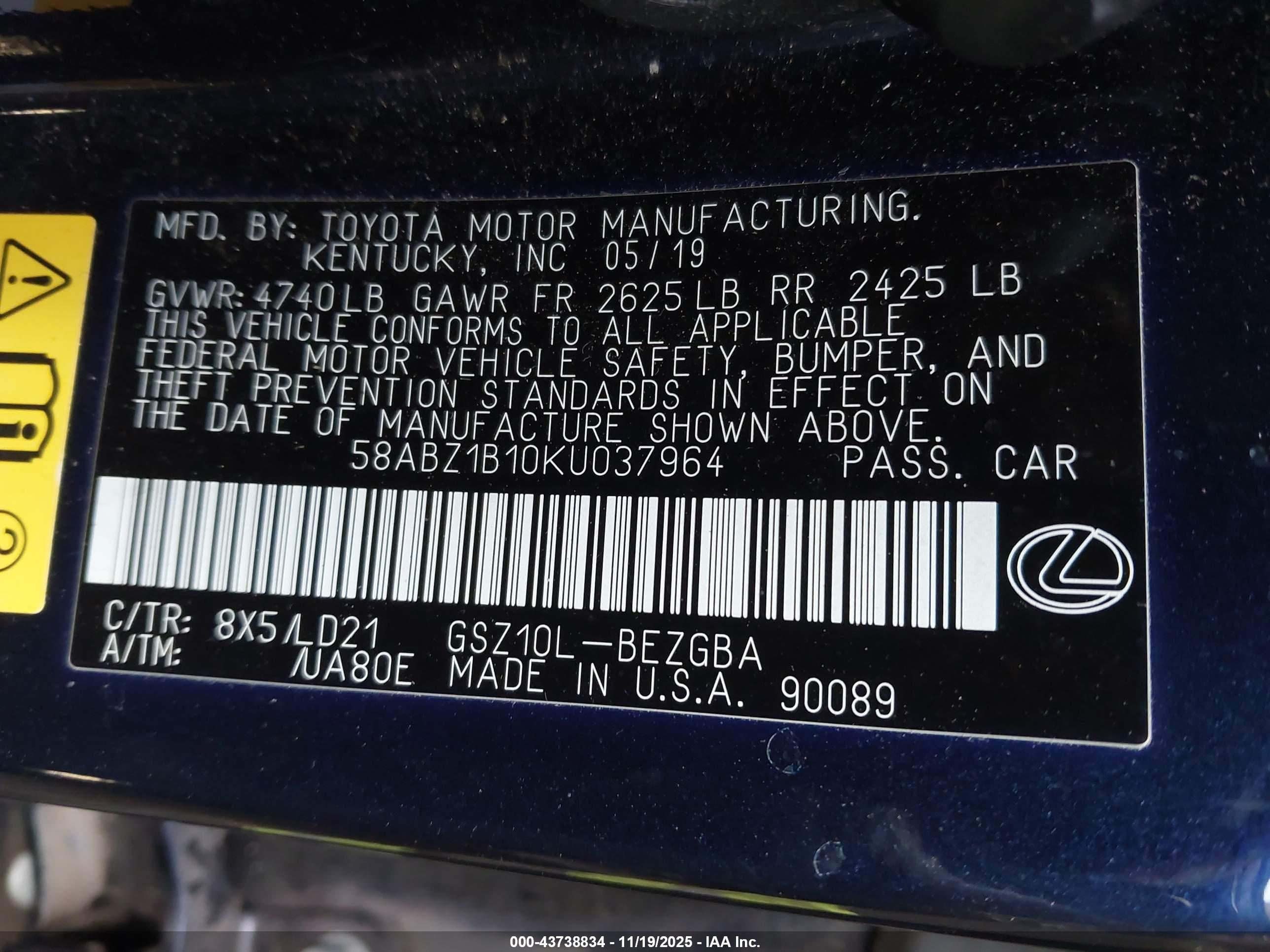 LEXUS ES image 9
