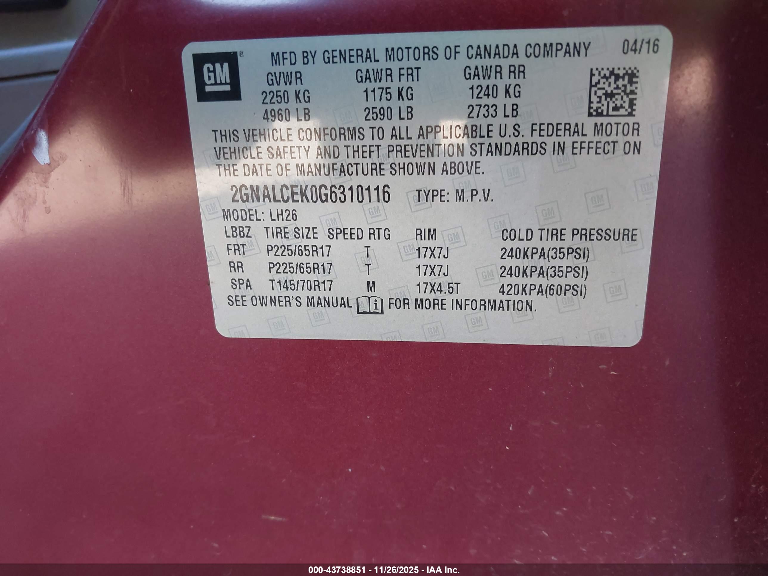 CHEVROLET EQUINOX image 9