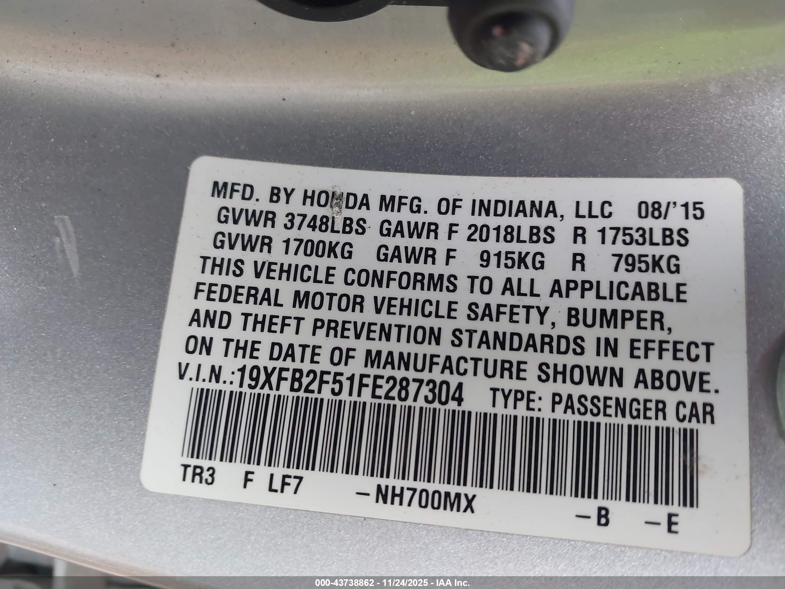 HONDA CIVIC image 9