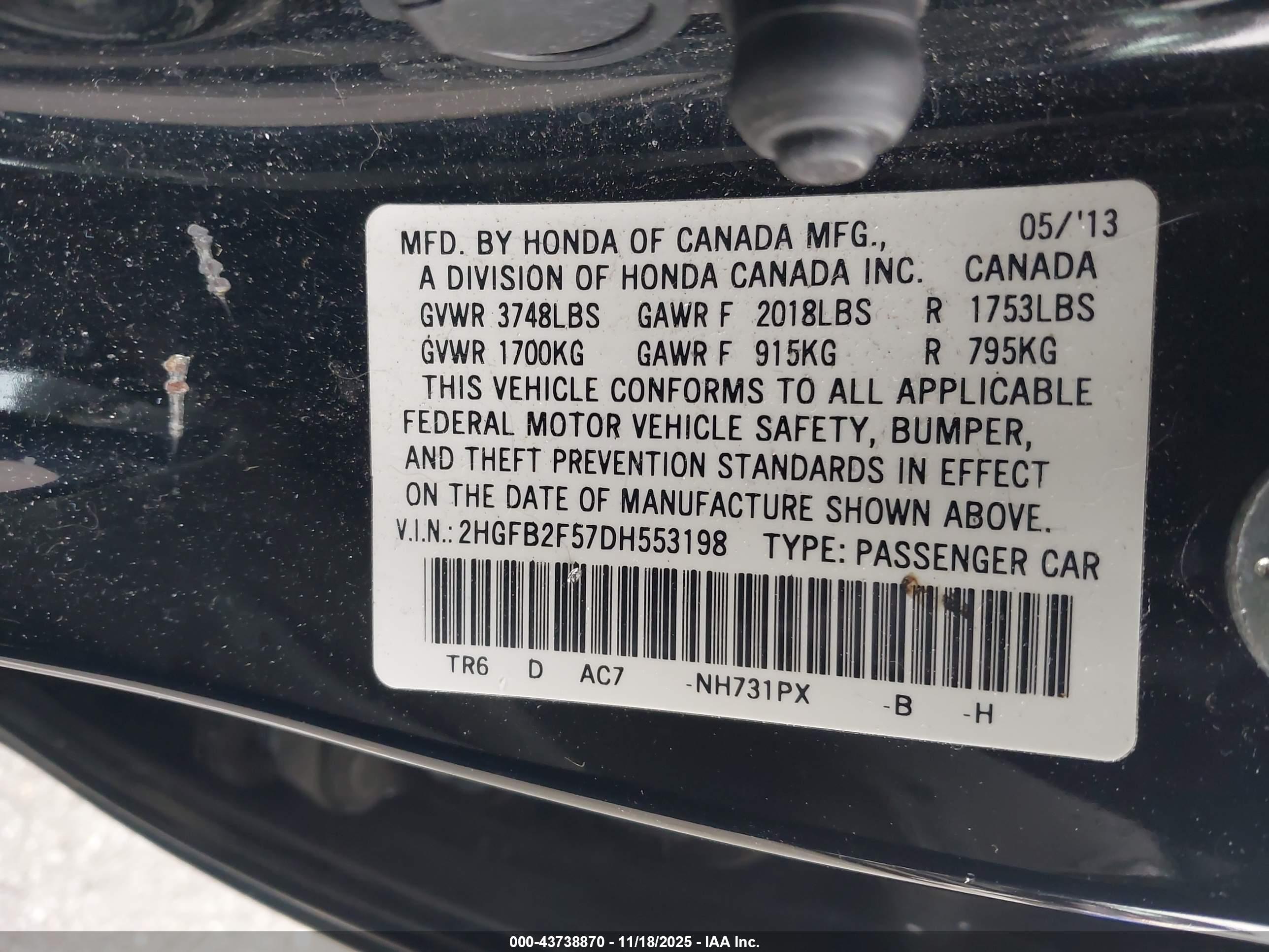 HONDA CIVIC image 9