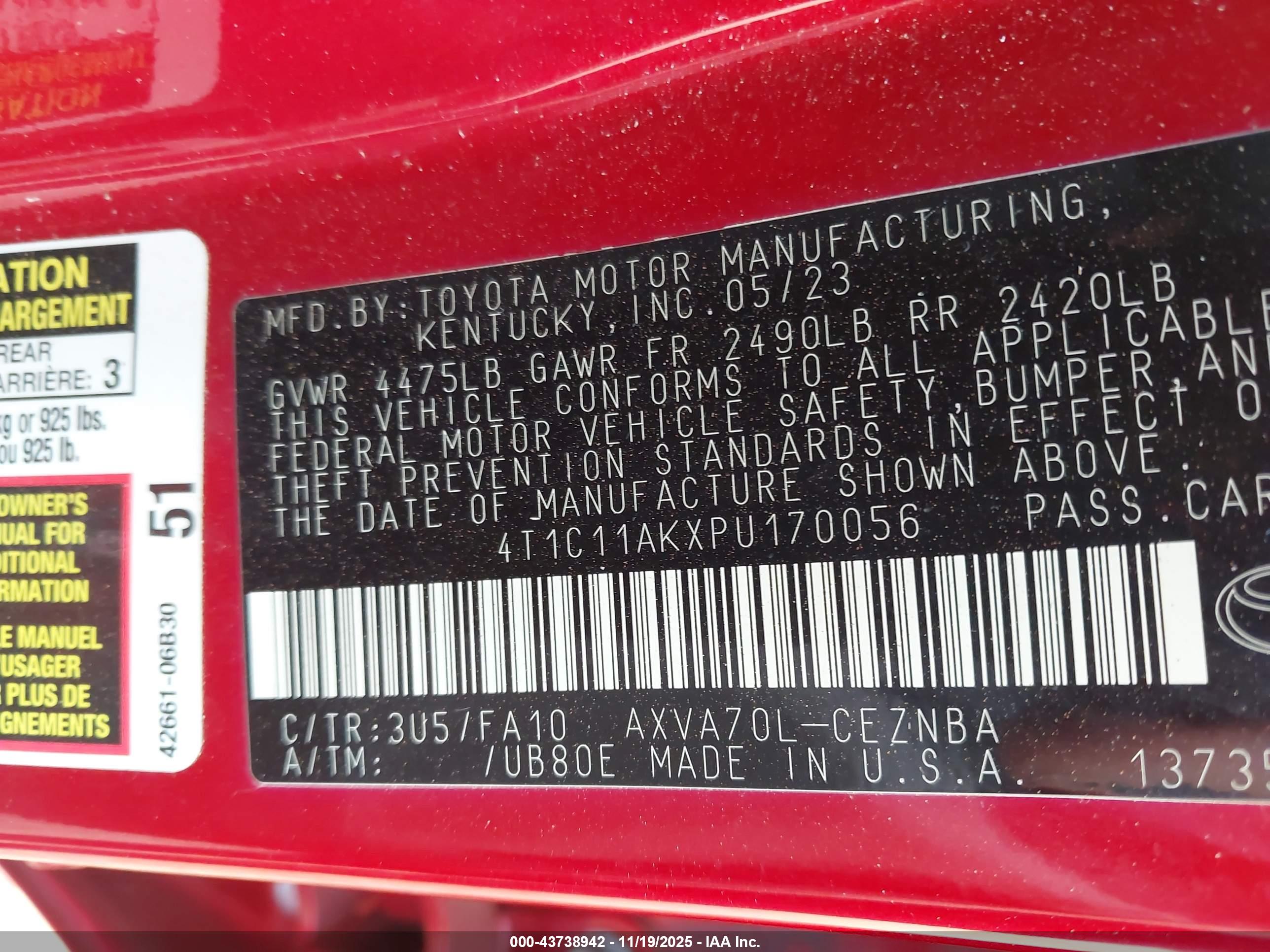 TOYOTA CAMRY image 9