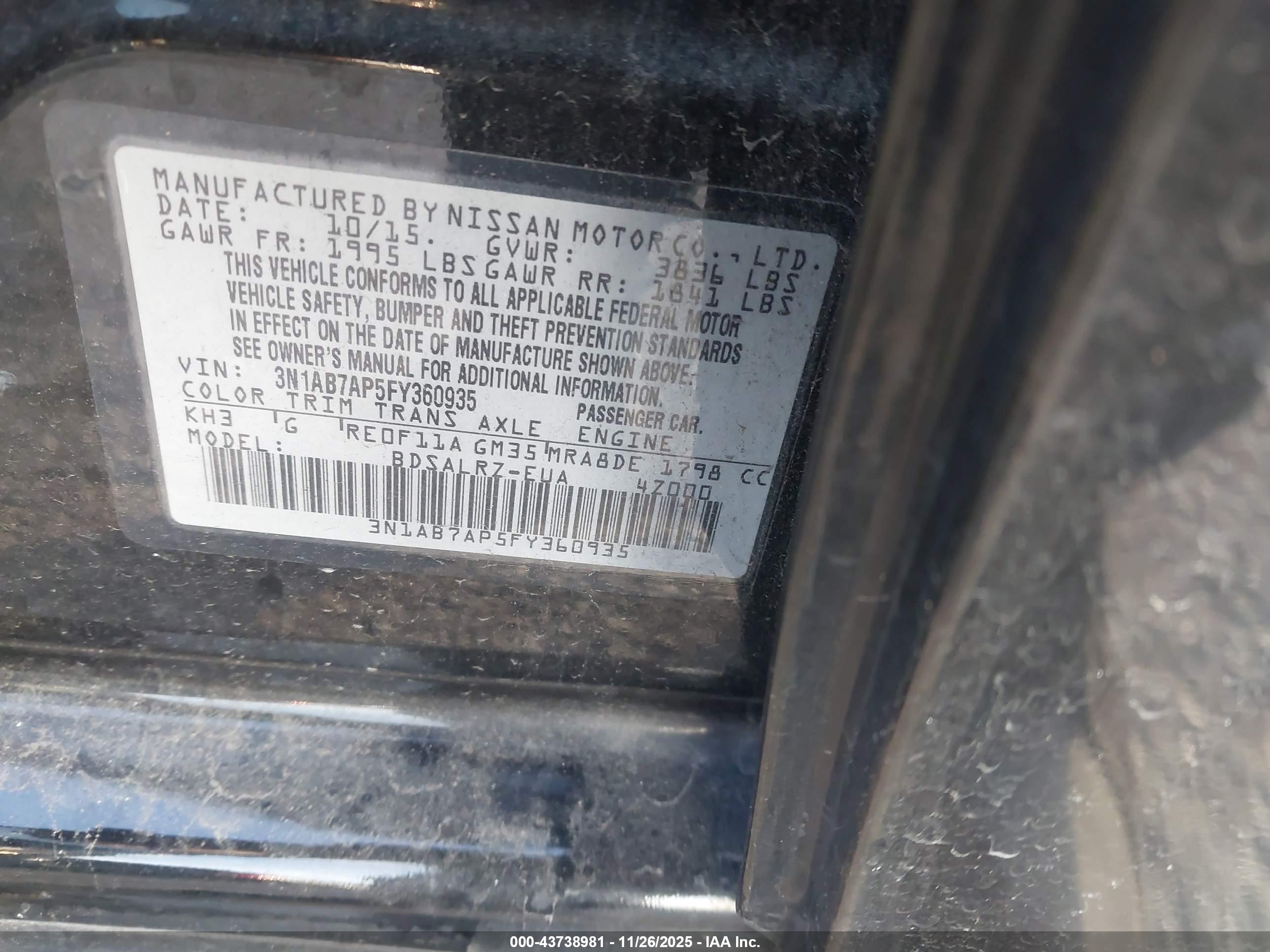 NISSAN SENTRA image 9