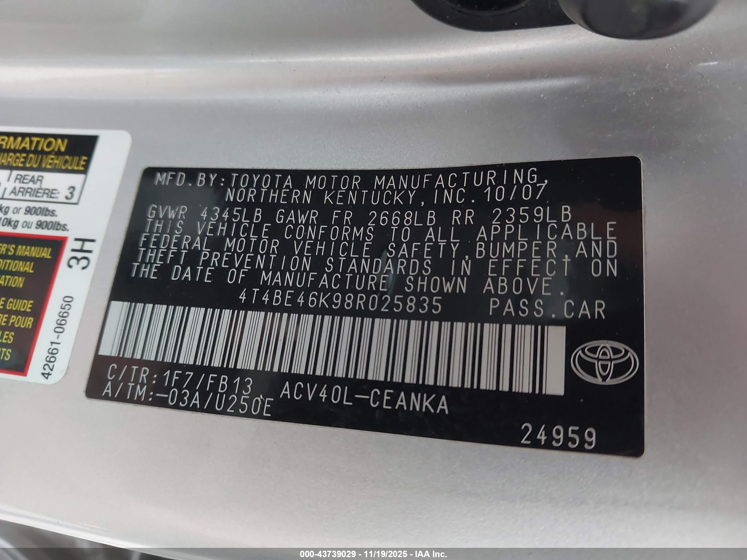TOYOTA CAMRY image 9
