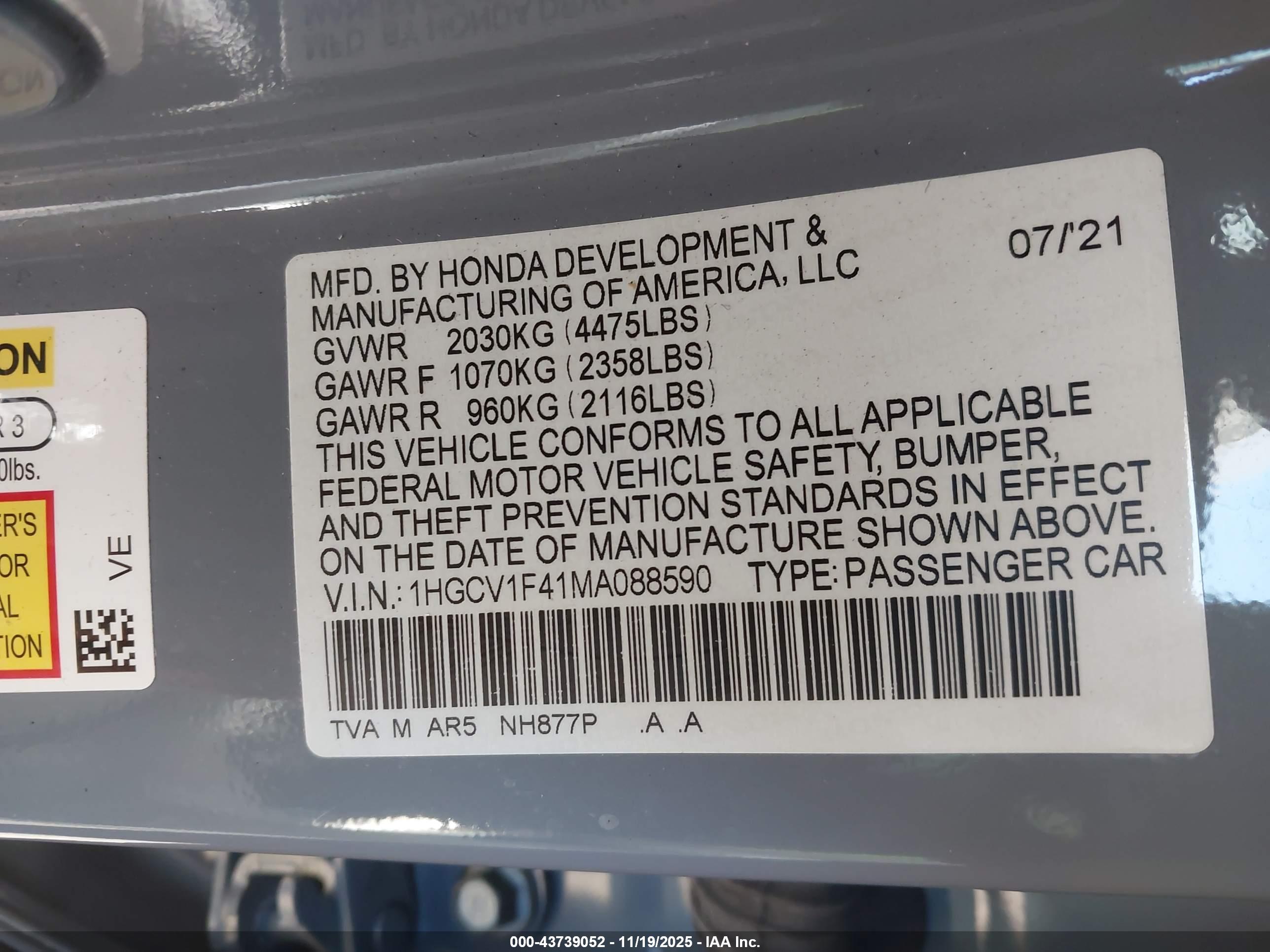 HONDA ACCORD image 9