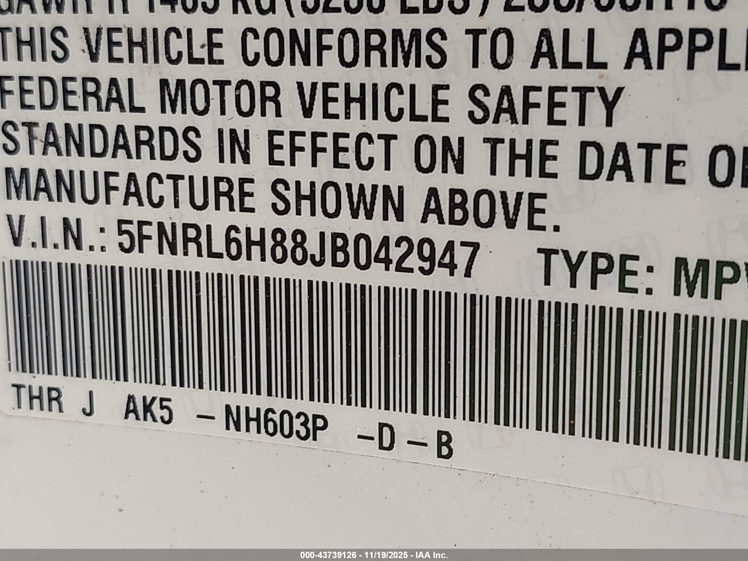 HONDA ODYSSEY image 9
