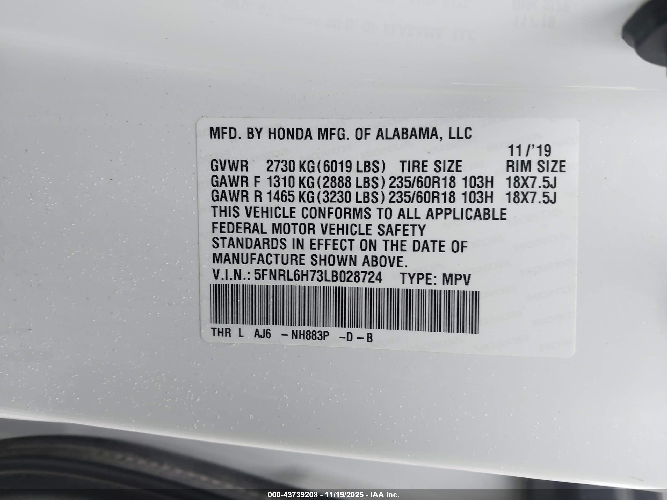 HONDA ODYSSEY image 9