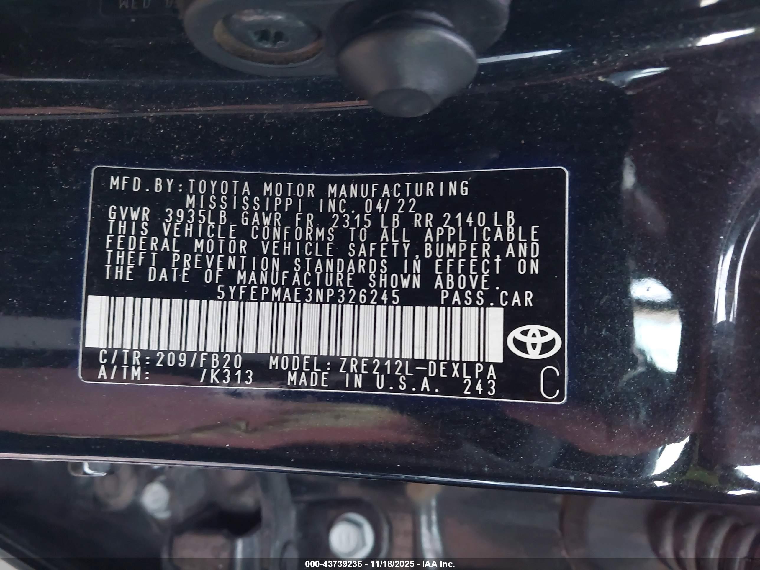 TOYOTA COROLLA image 9