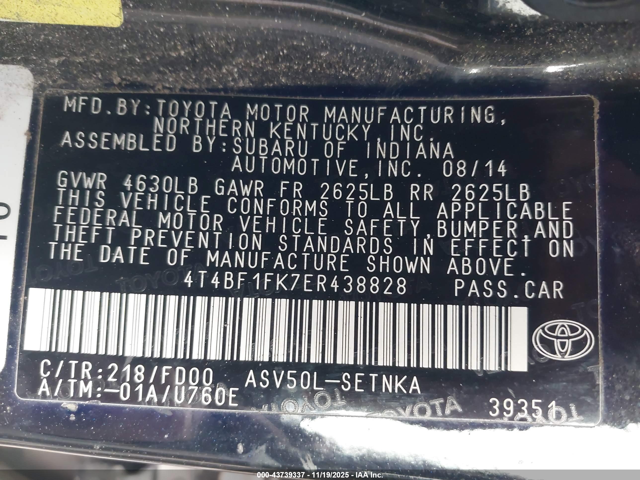 TOYOTA CAMRY image 9