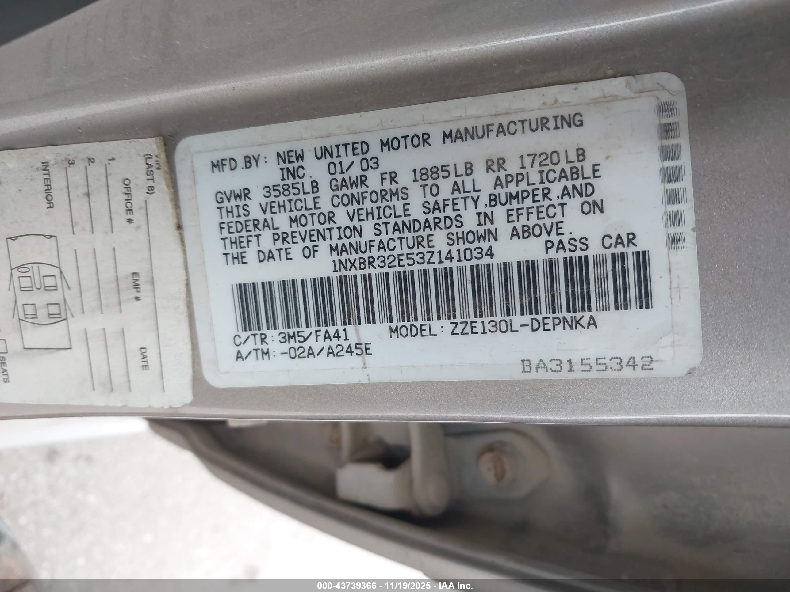 TOYOTA COROLLA image 9
