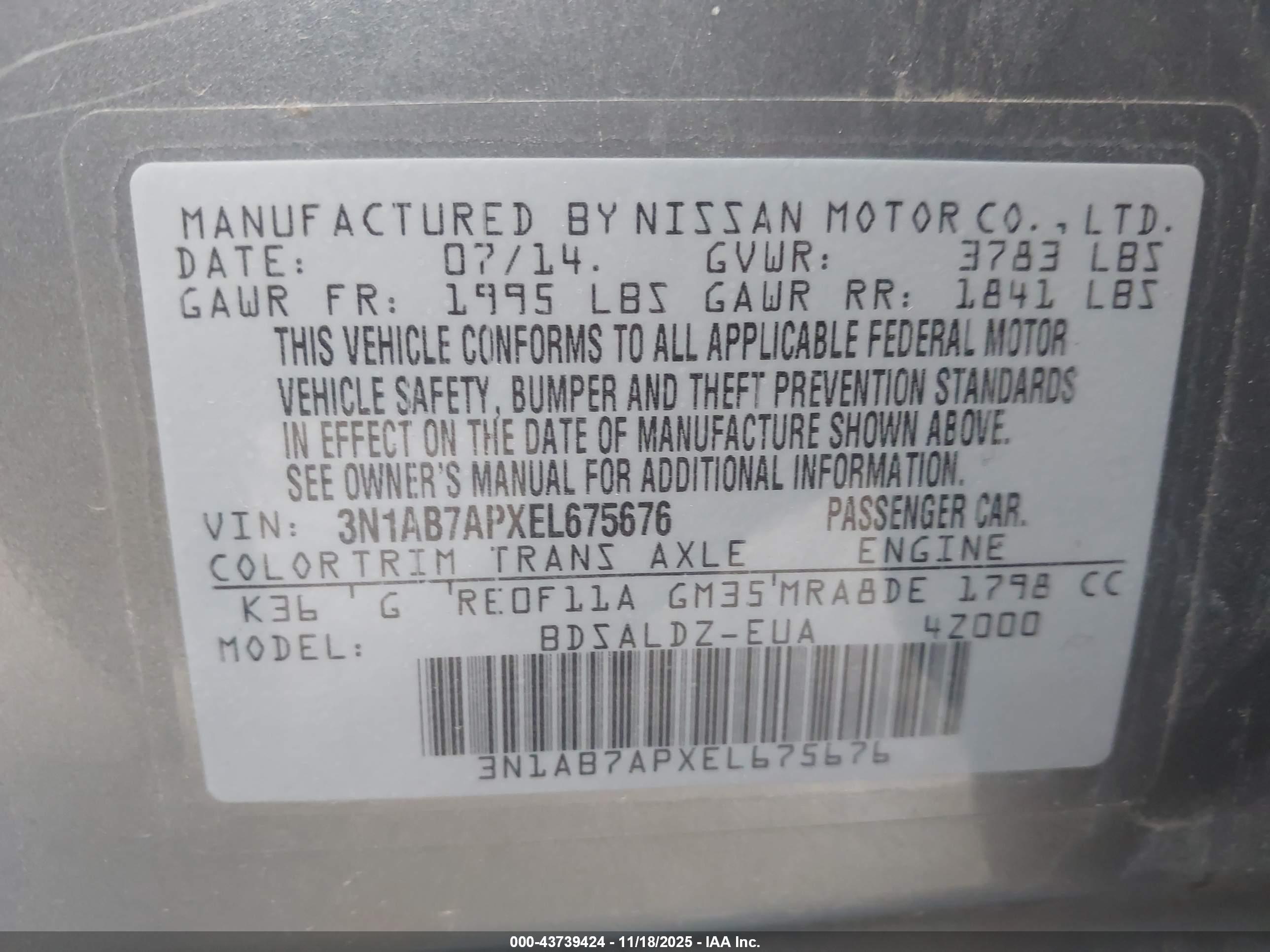 NISSAN SENTRA image 9