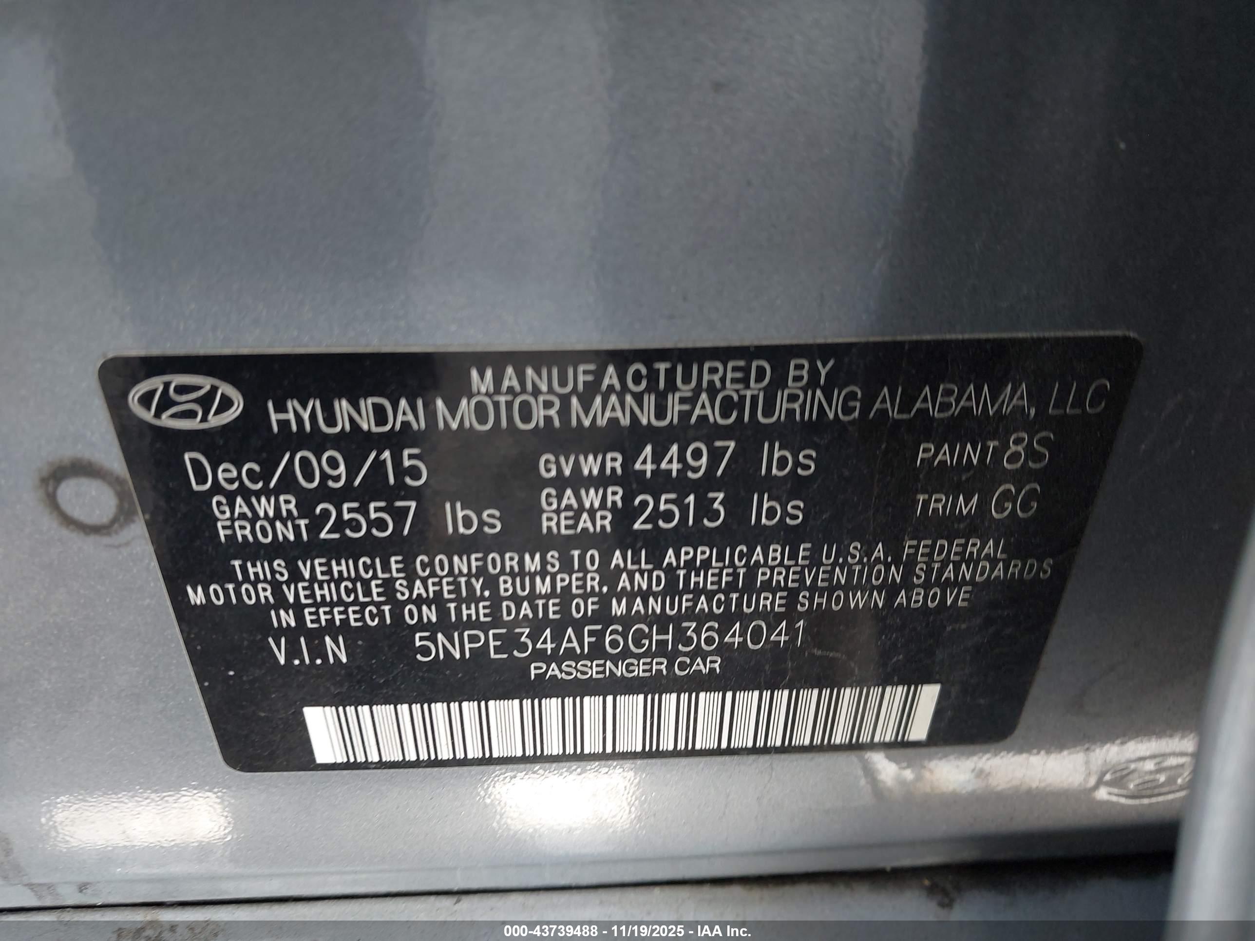 HYUNDAI SONATA image 9