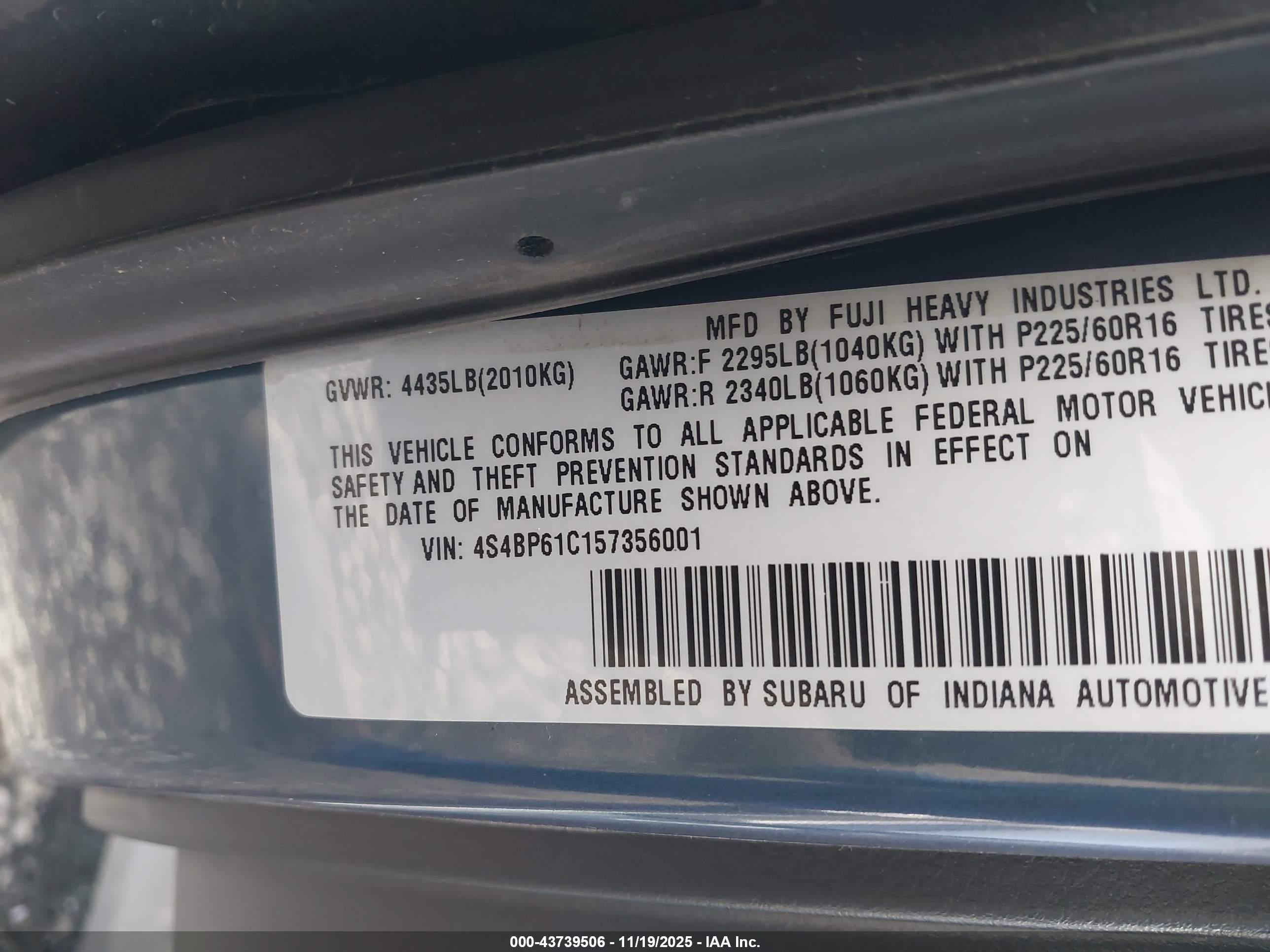 SUBARU OUTBACK image 9