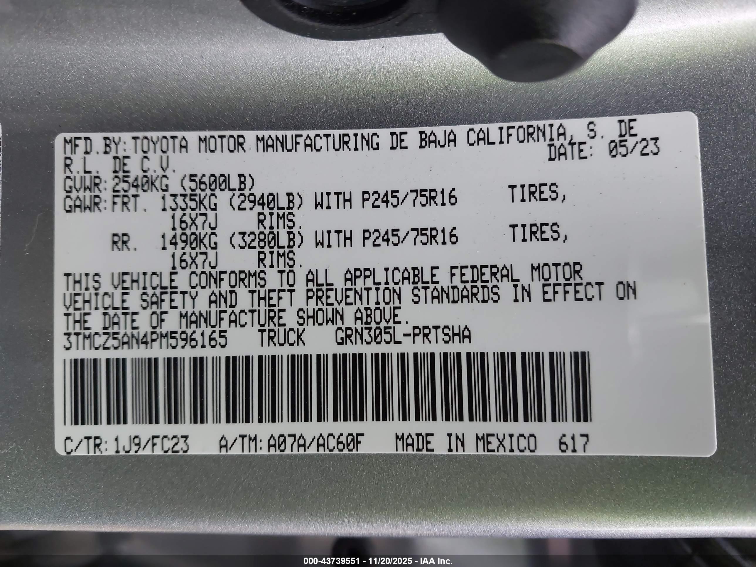 TOYOTA TACOMA image 9