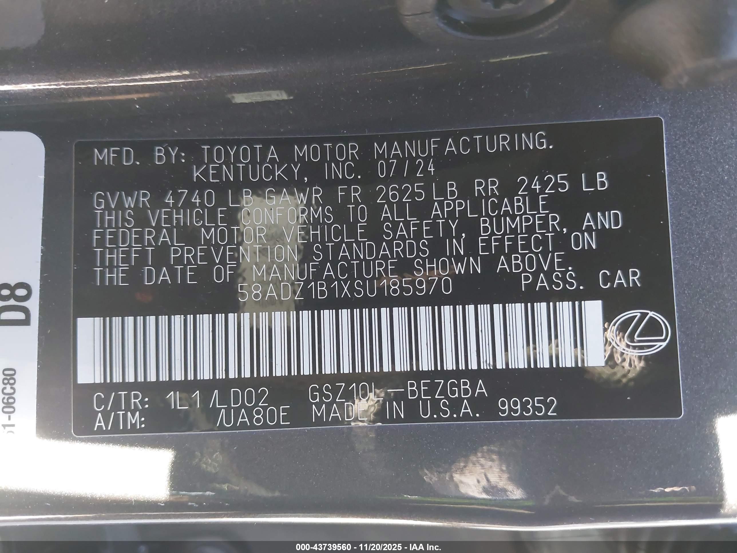 LEXUS ES image 9