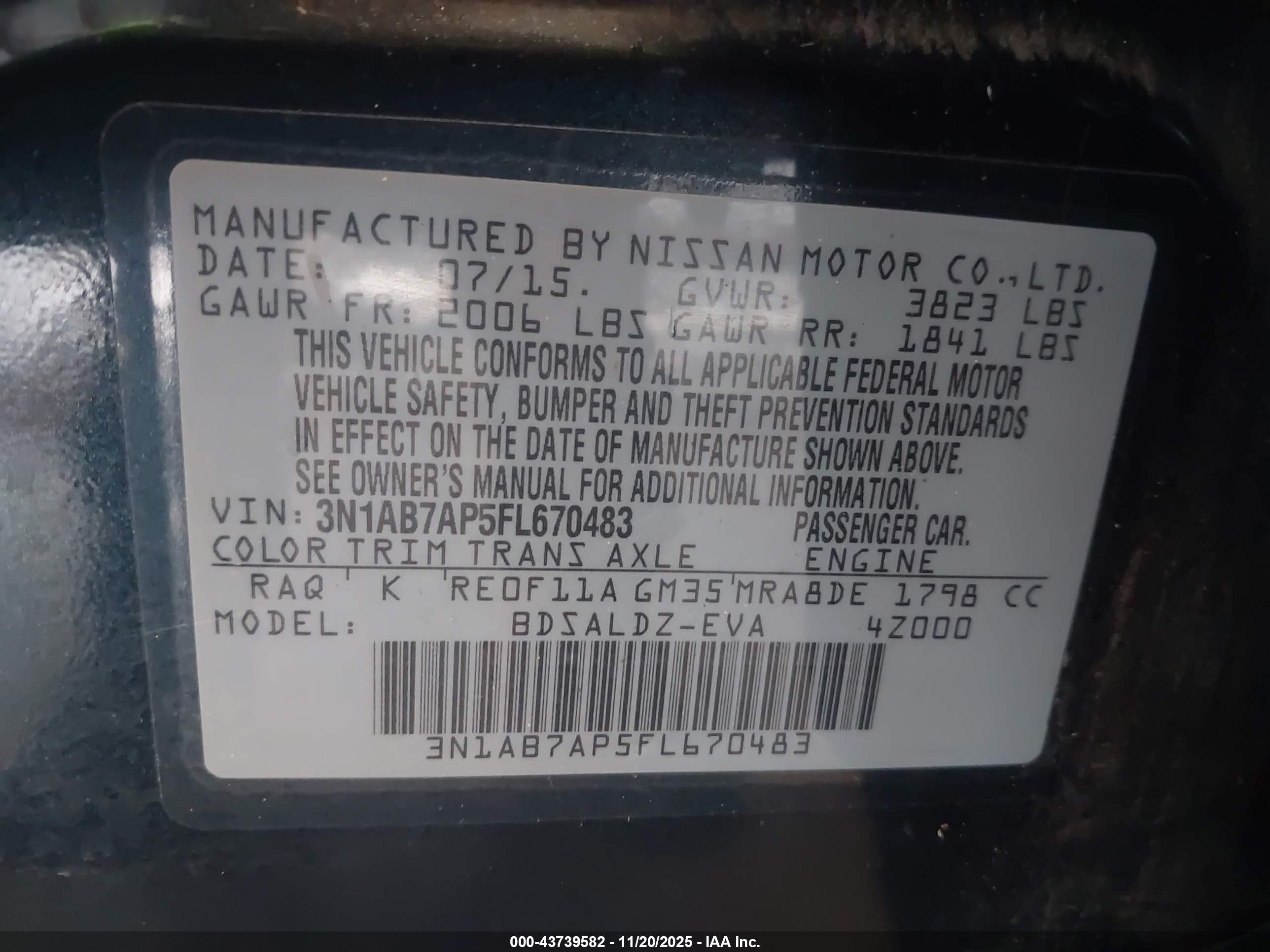 NISSAN SENTRA image 9