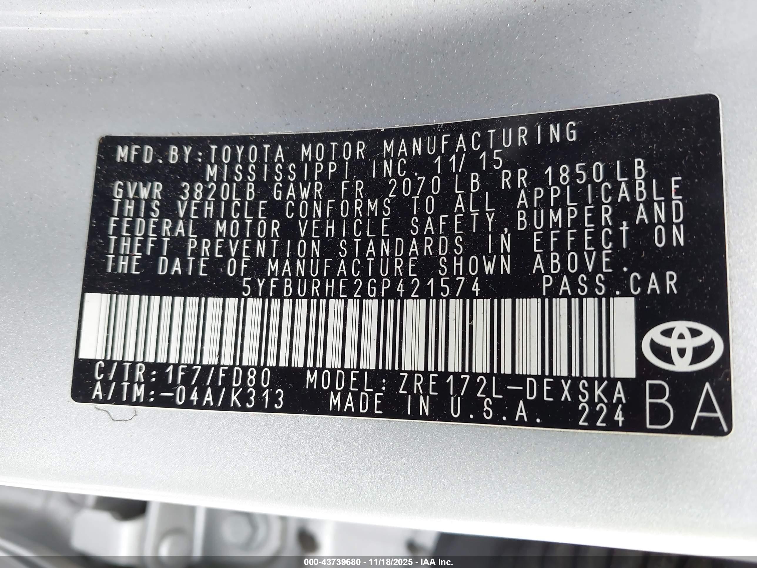 TOYOTA COROLLA image 9
