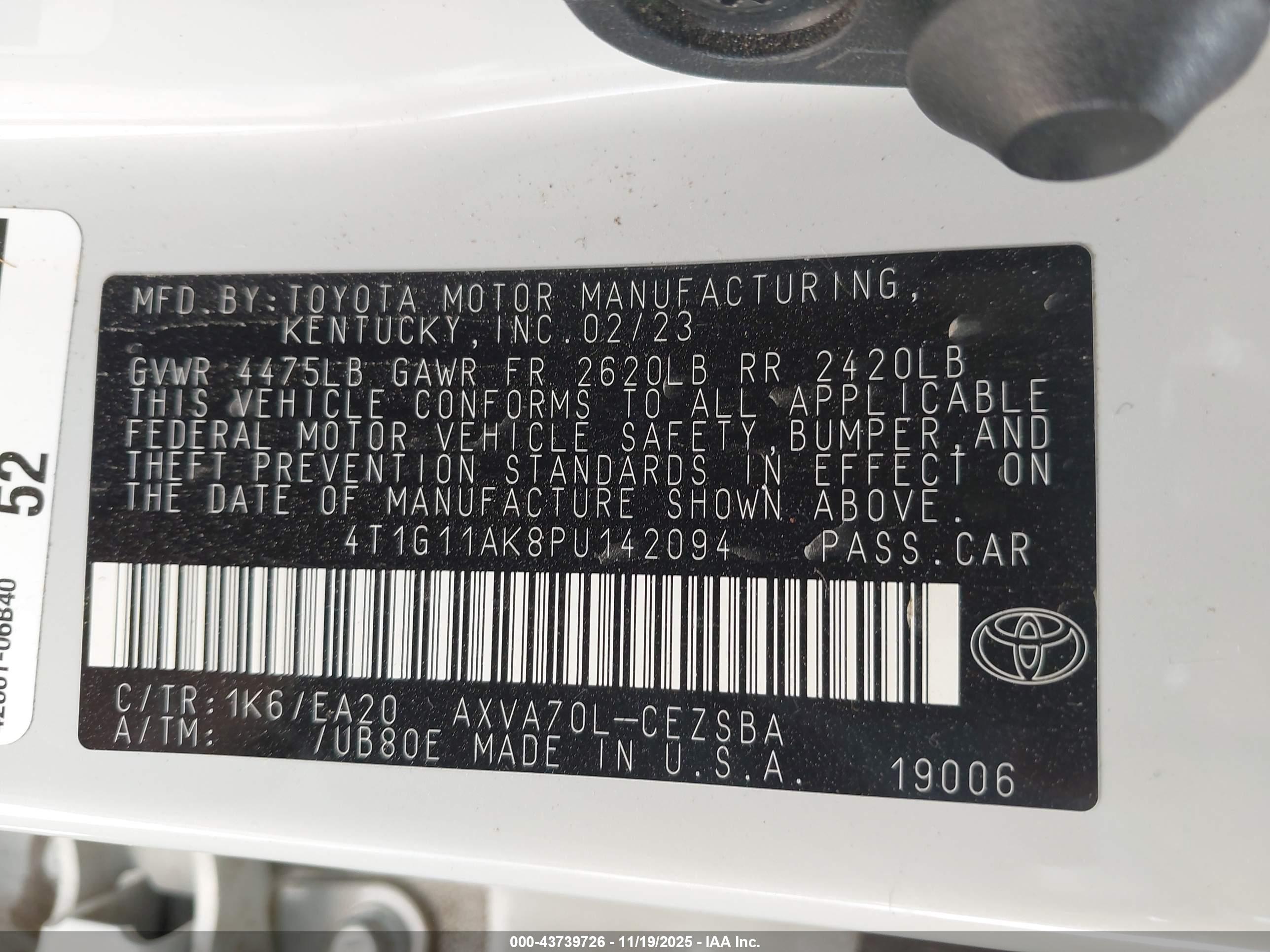 TOYOTA CAMRY image 9