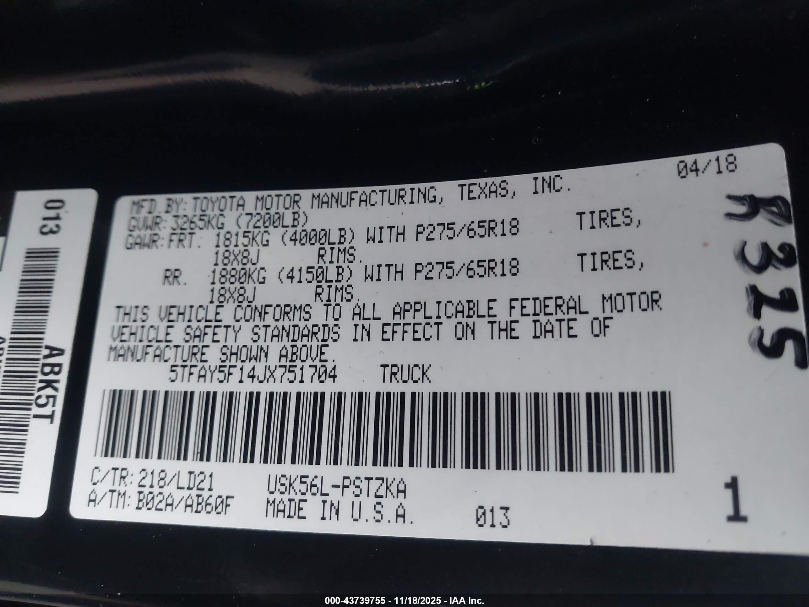 TOYOTA TUNDRA image 9