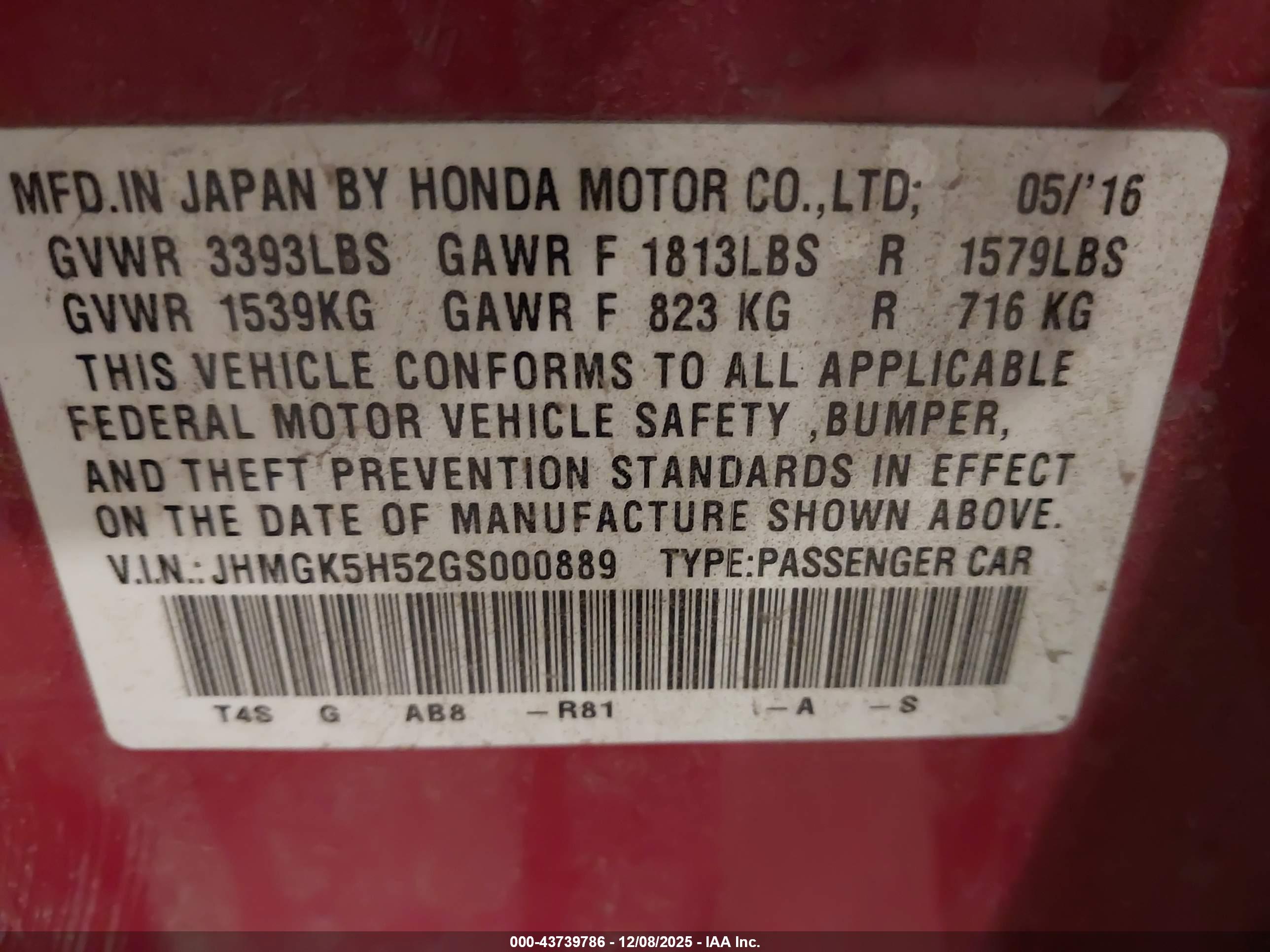 HONDA FIT image 9