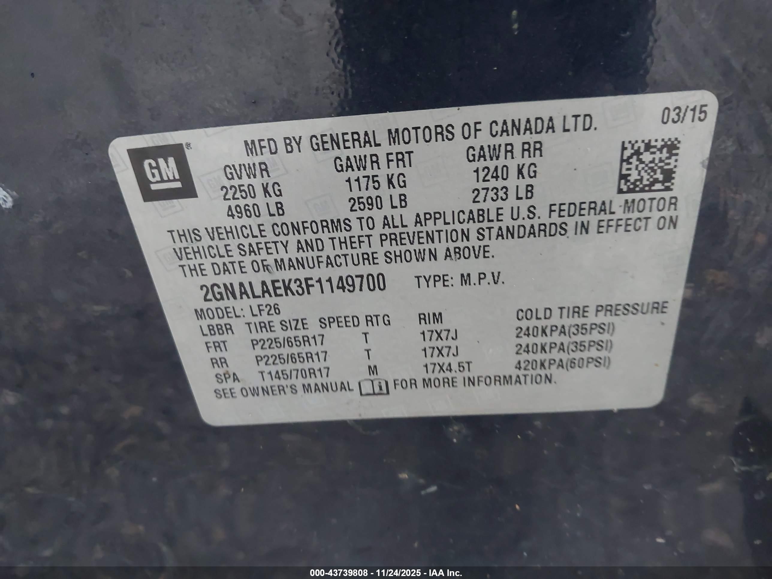 CHEVROLET EQUINOX image 9