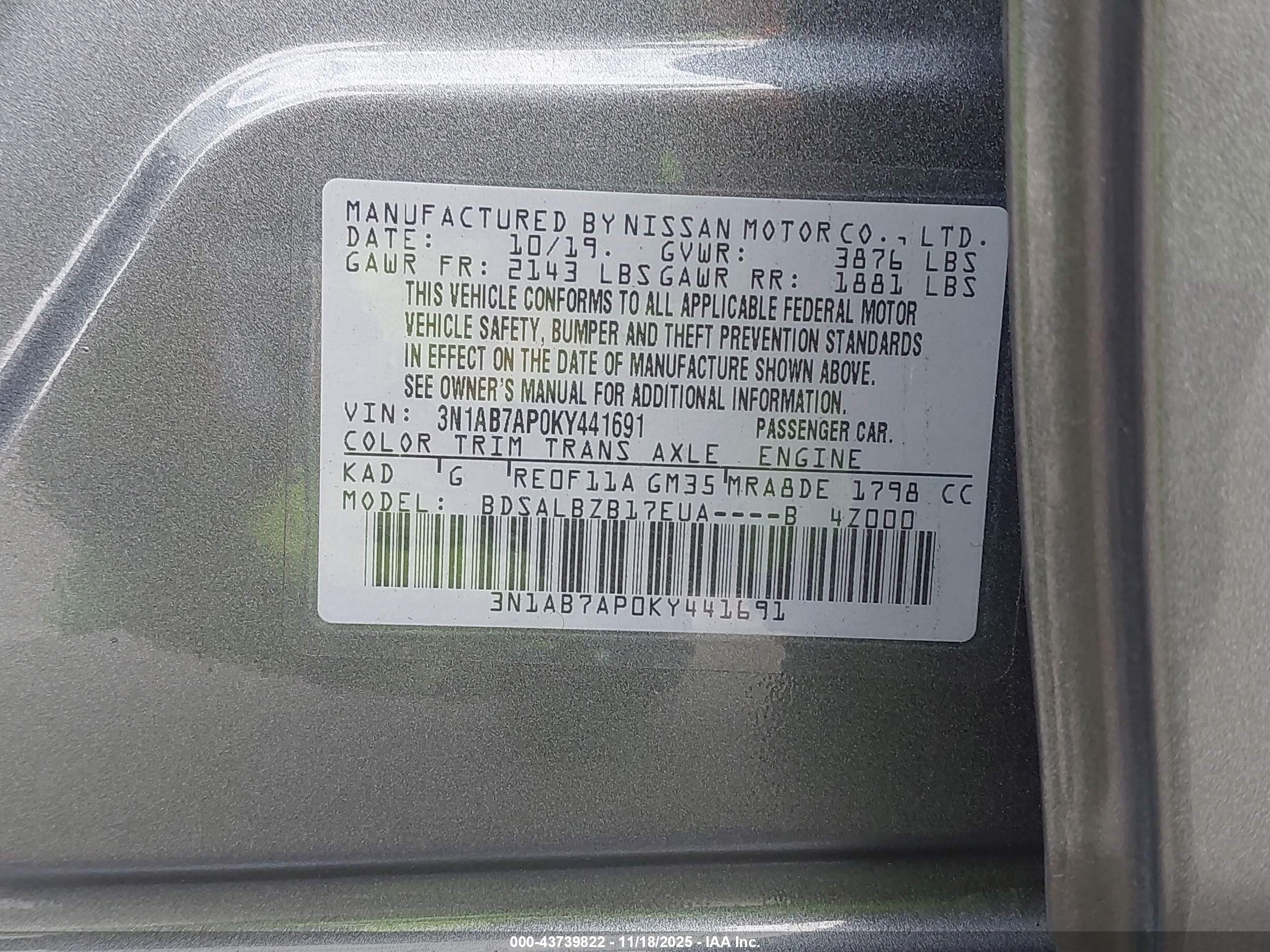 NISSAN SENTRA image 9