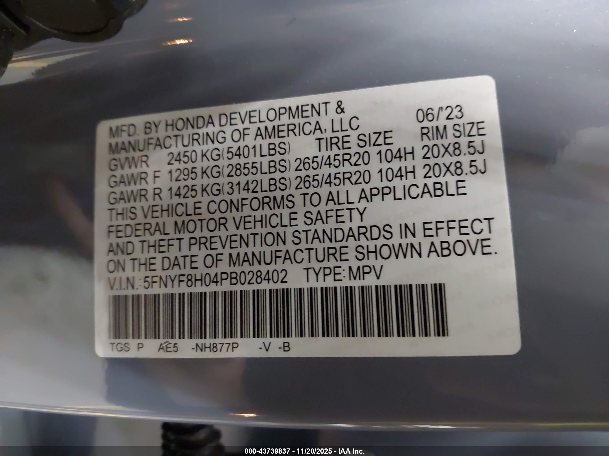 HONDA PASSPORT image 9