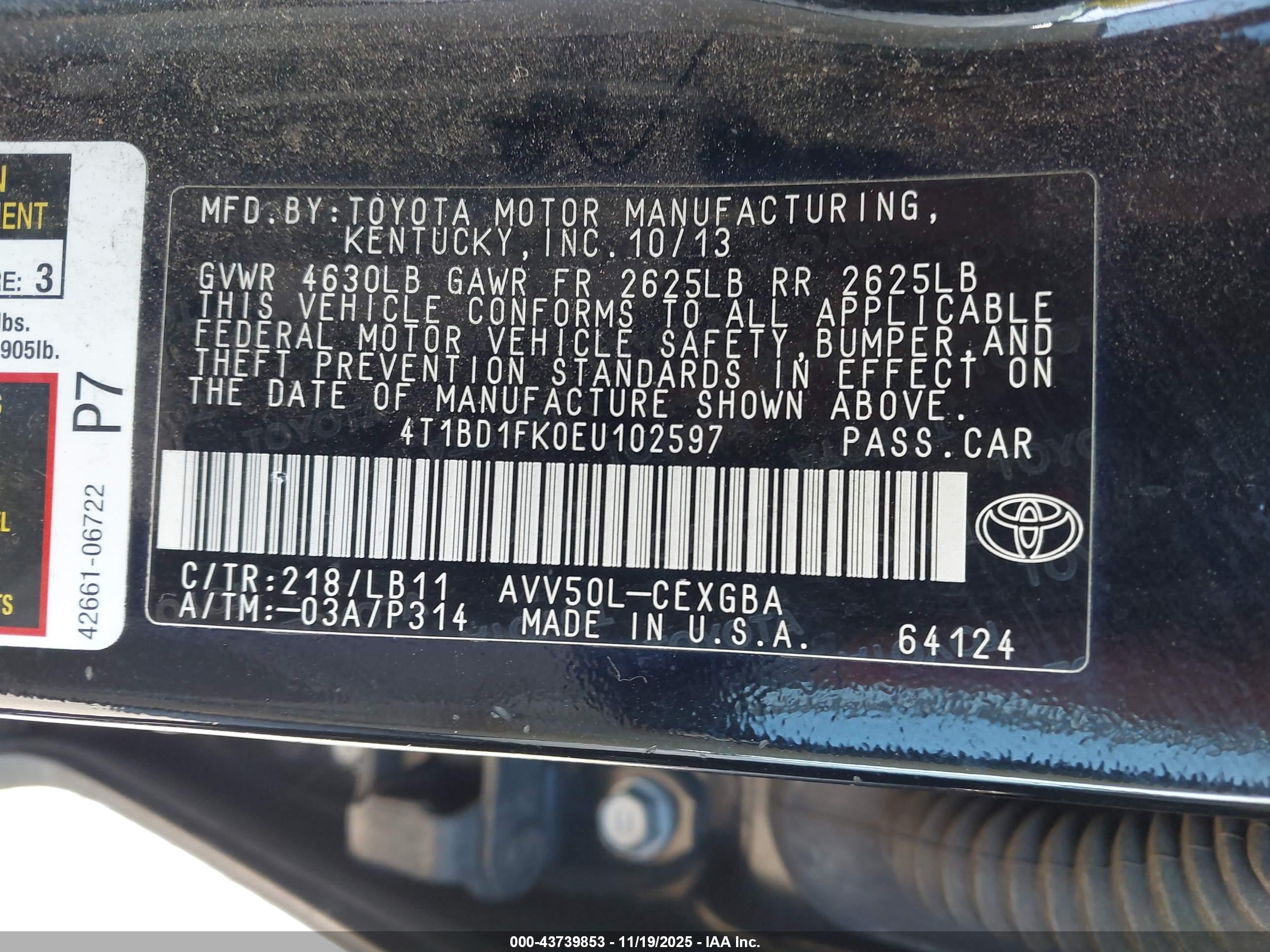 TOYOTA CAMRY image 9