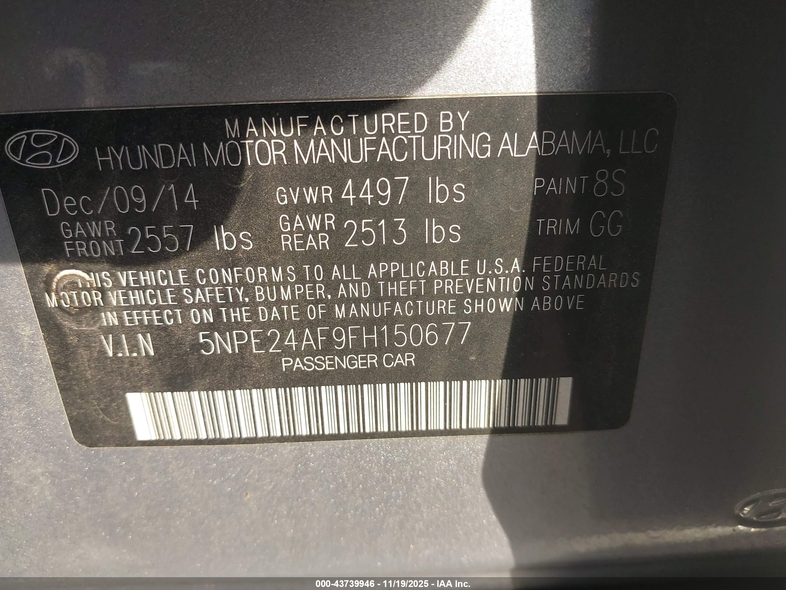 HYUNDAI SONATA image 9
