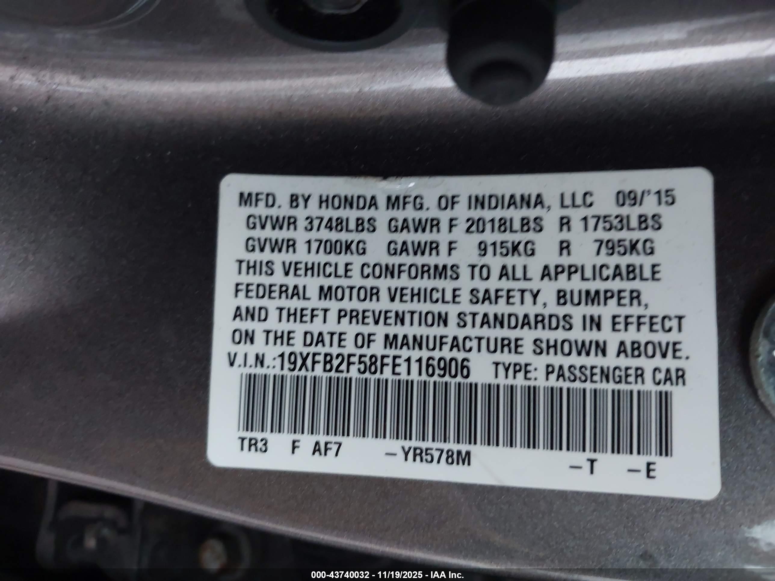 HONDA CIVIC image 9