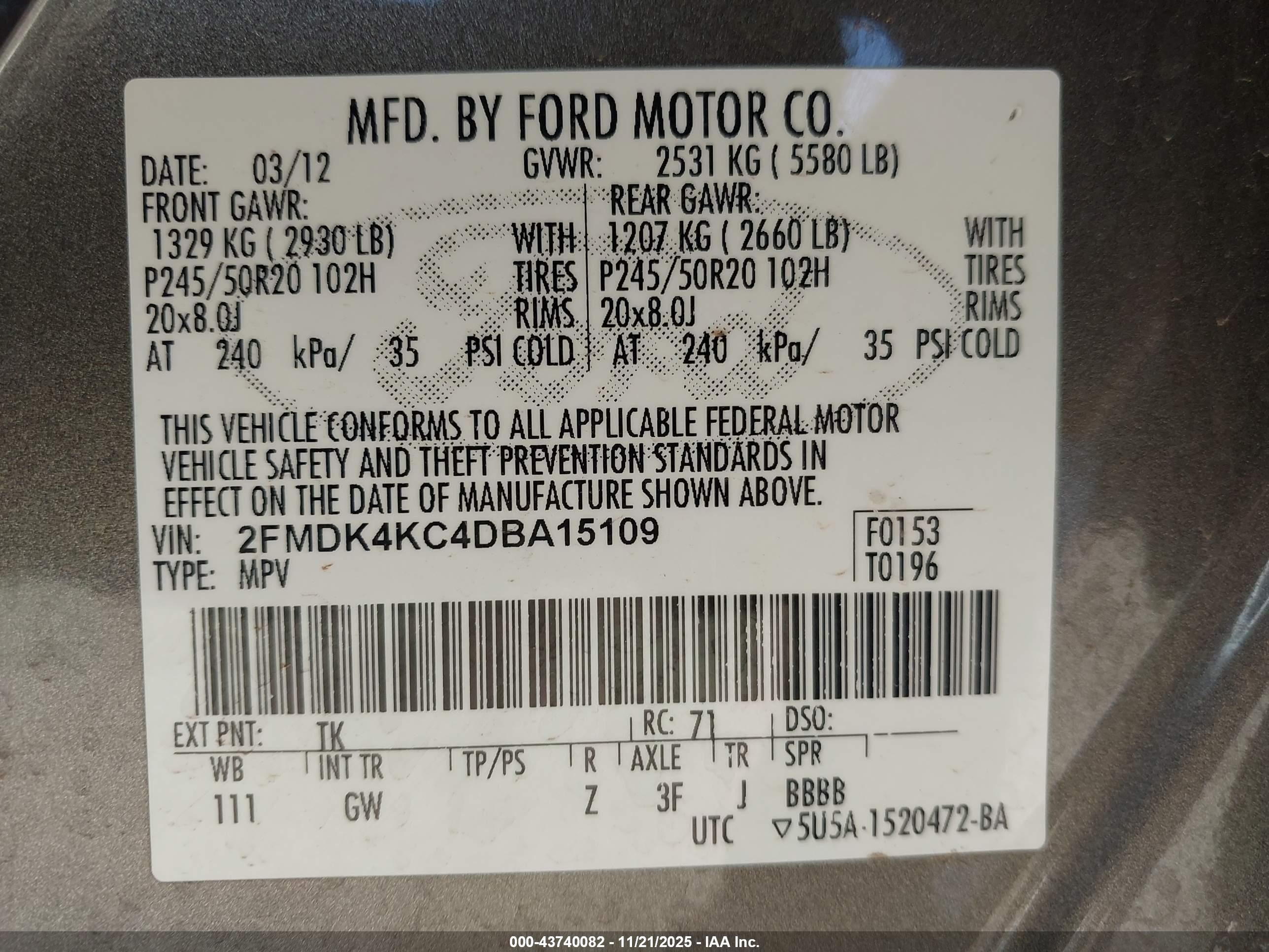 FORD EDGE image 9